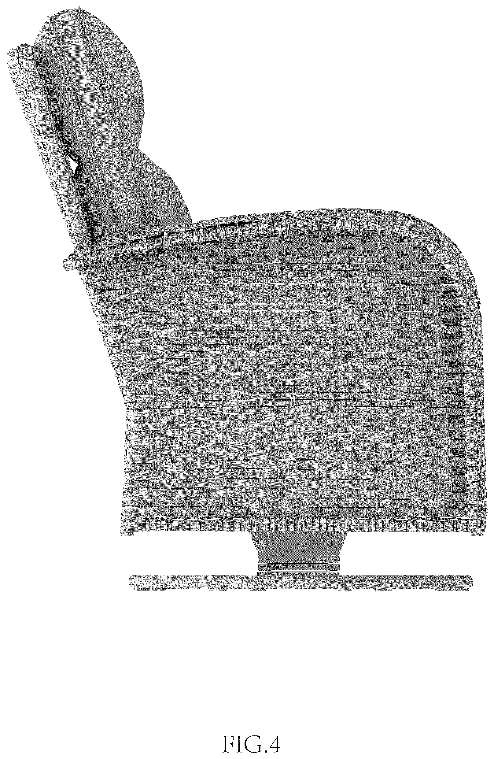 Patent USD1124687 Figure 4 – Chair