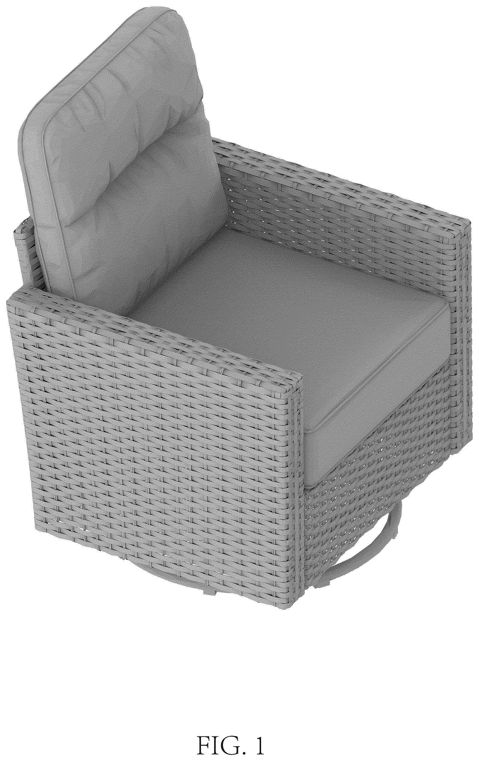 Patent USD1124688 Figure 1 – Chair