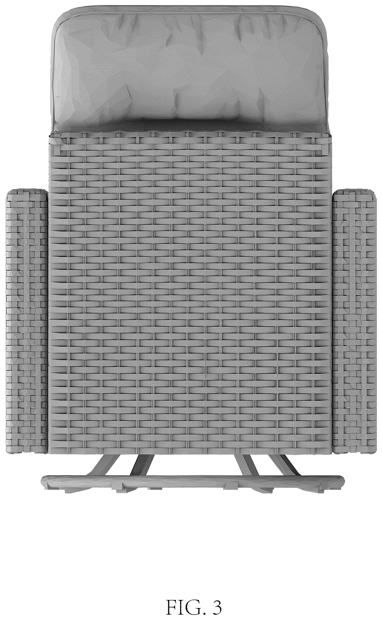 Patent USD1124688 Figure 3 – Chair
