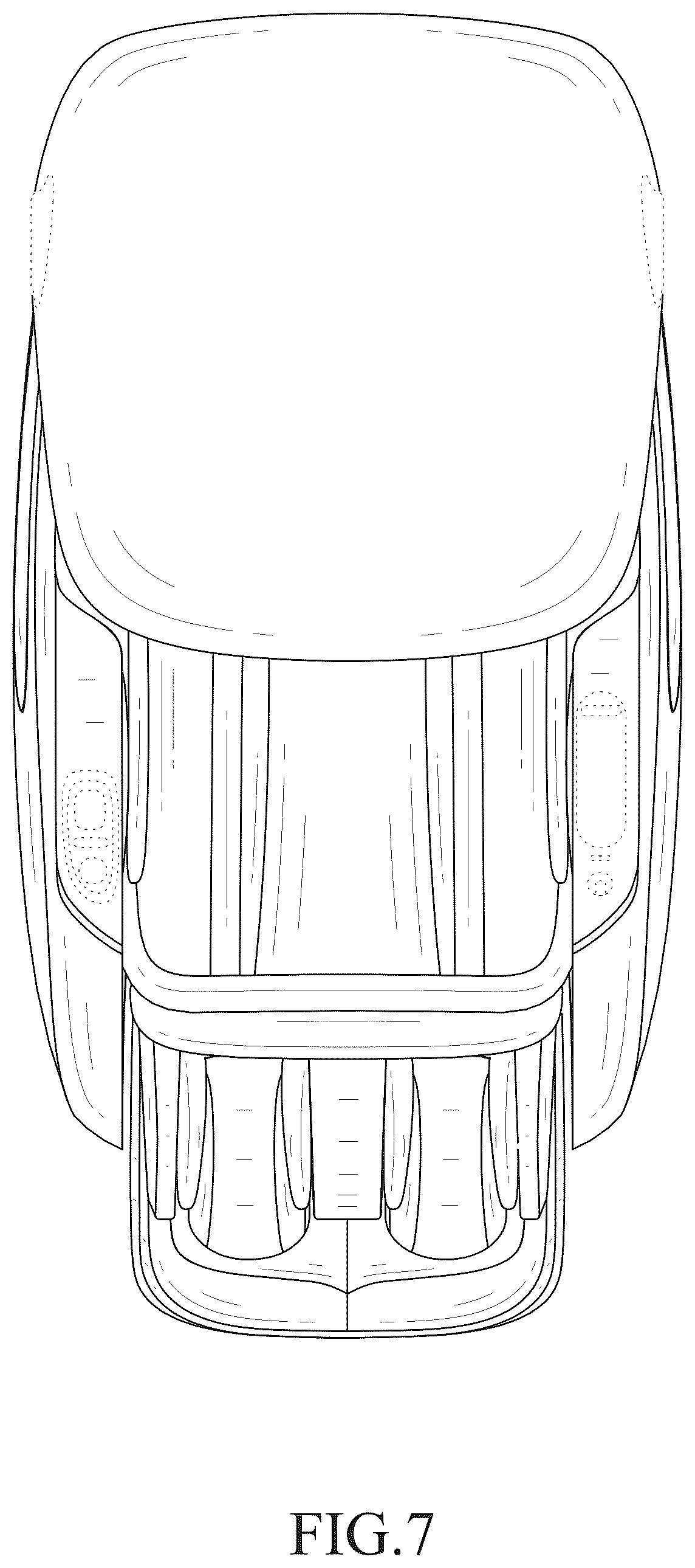 Patent USD1124689 Figure 7 – Massage chair