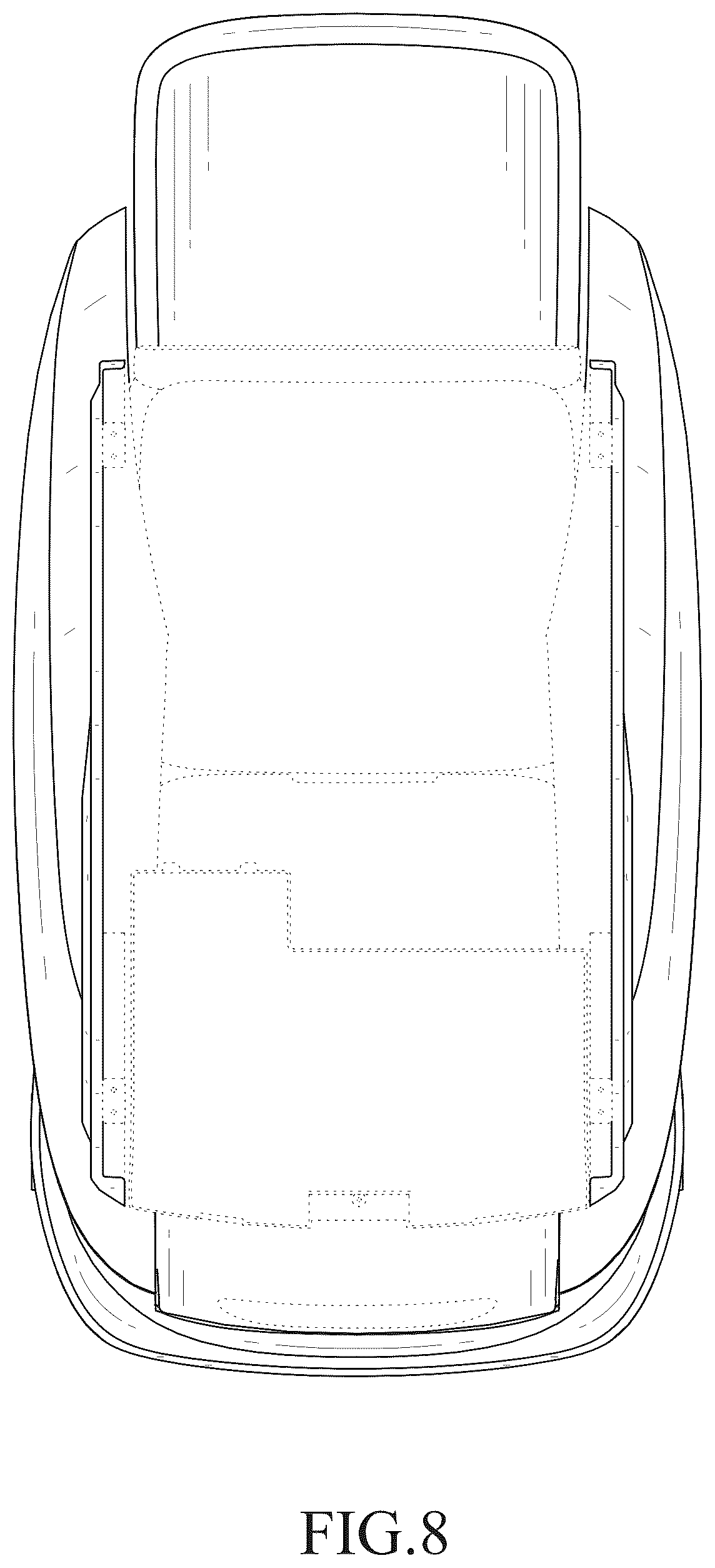 Patent USD1124689 Figure 8 – Massage chair