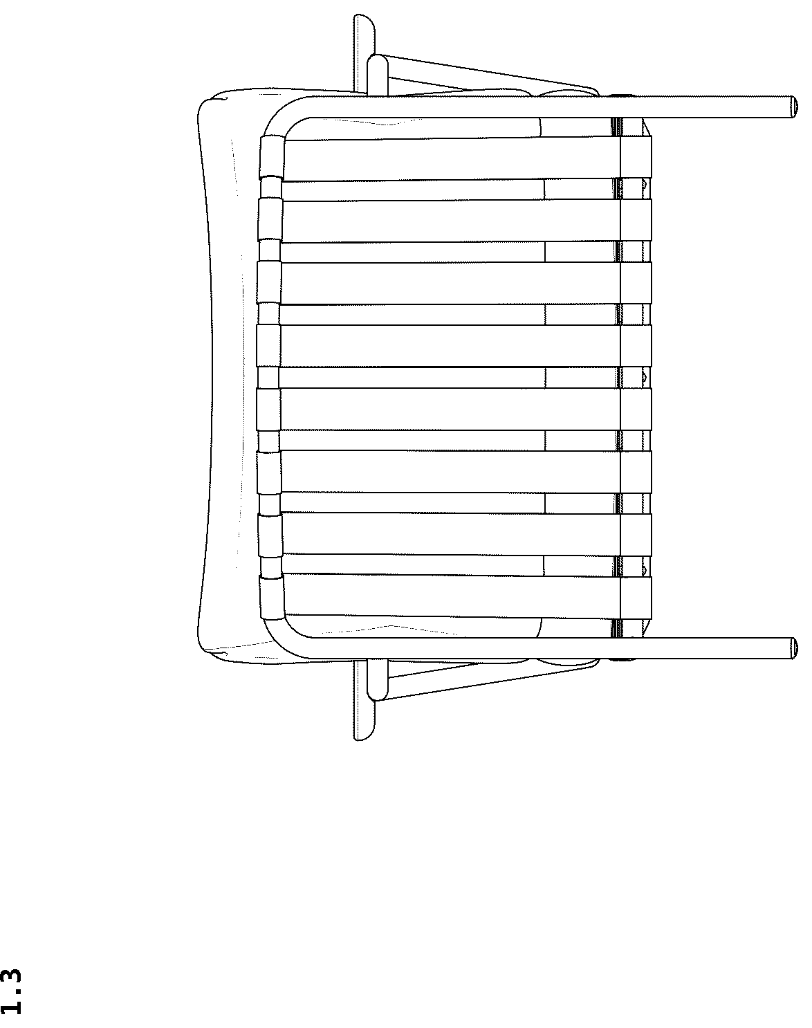 Patent USD1124690 Figure 3 – Armchair
