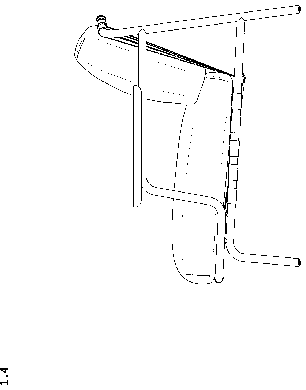 Patent USD1124690 Figure 4 – Armchair