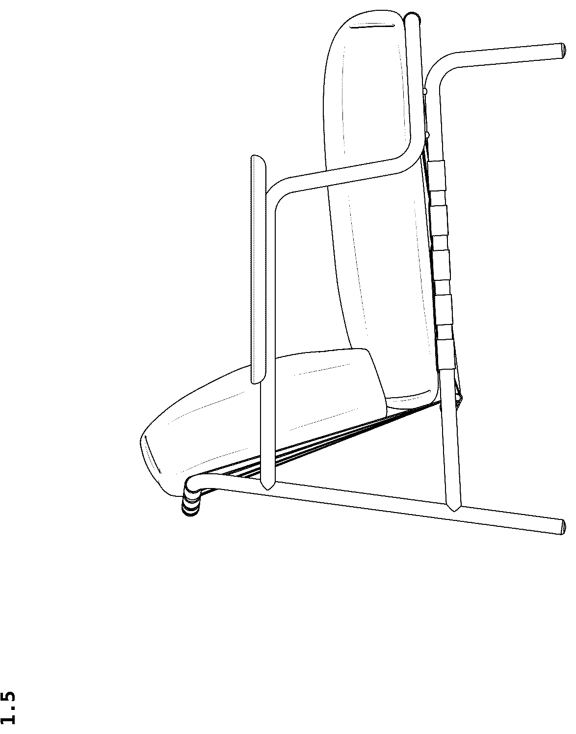 Patent USD1124690 Figure 5 – Armchair