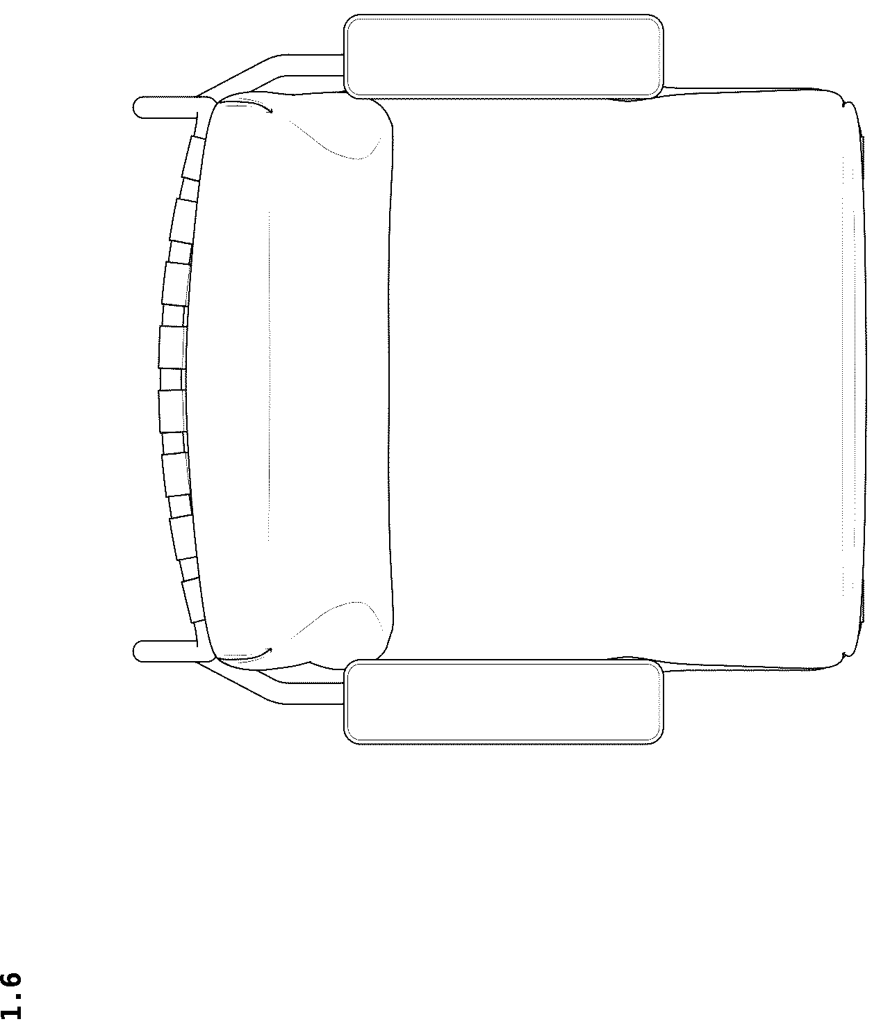 Patent USD1124690 Figure 6 – Armchair