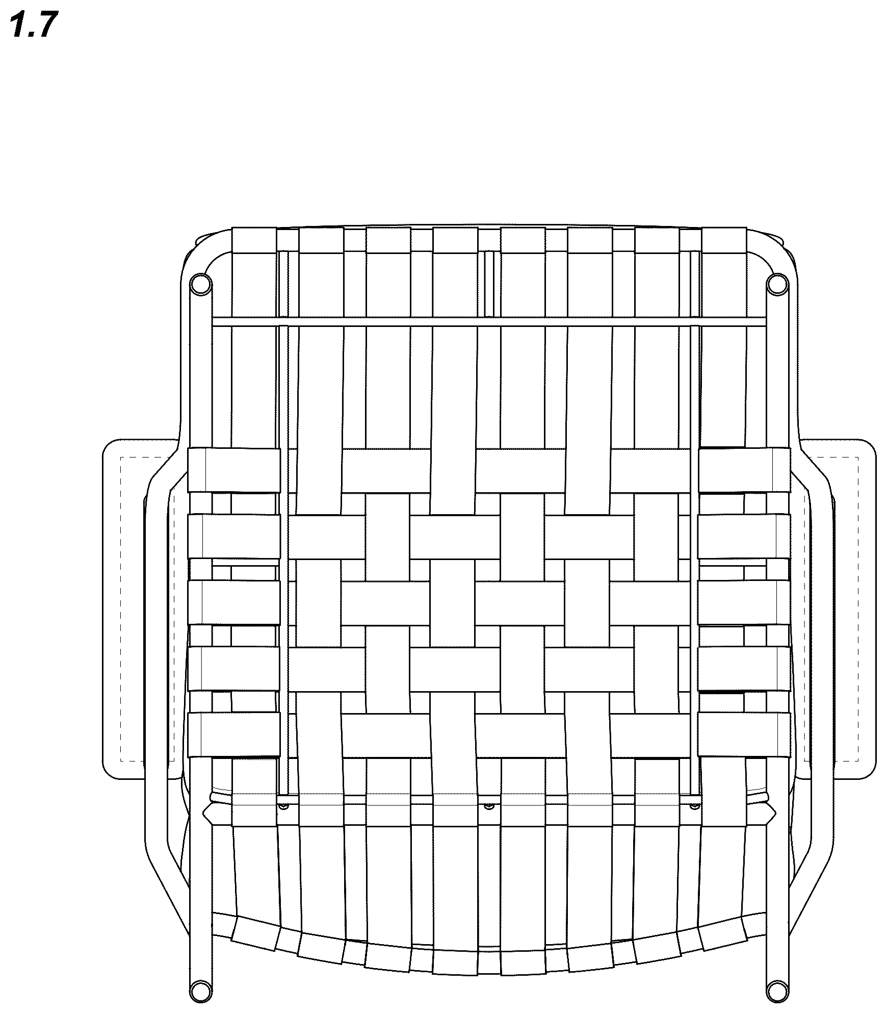 Patent USD1124690 Figure 7 – Armchair
