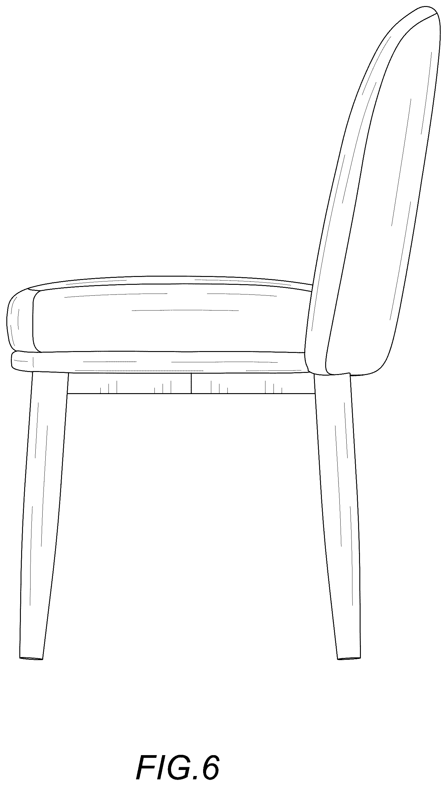 Patent USD1124692 Figure 6 – Chair