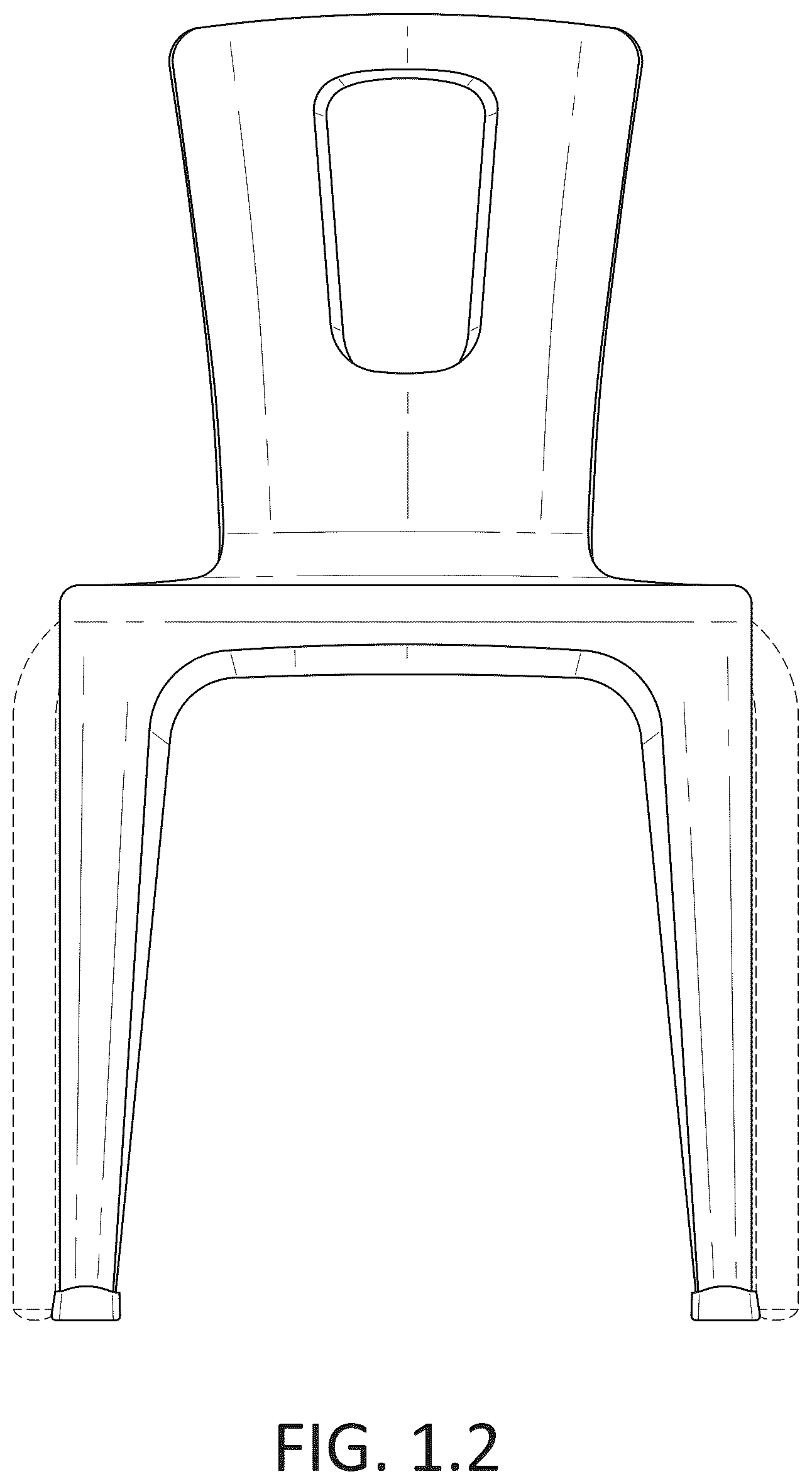 Patent USD1124694 Figure 2 – Chair
