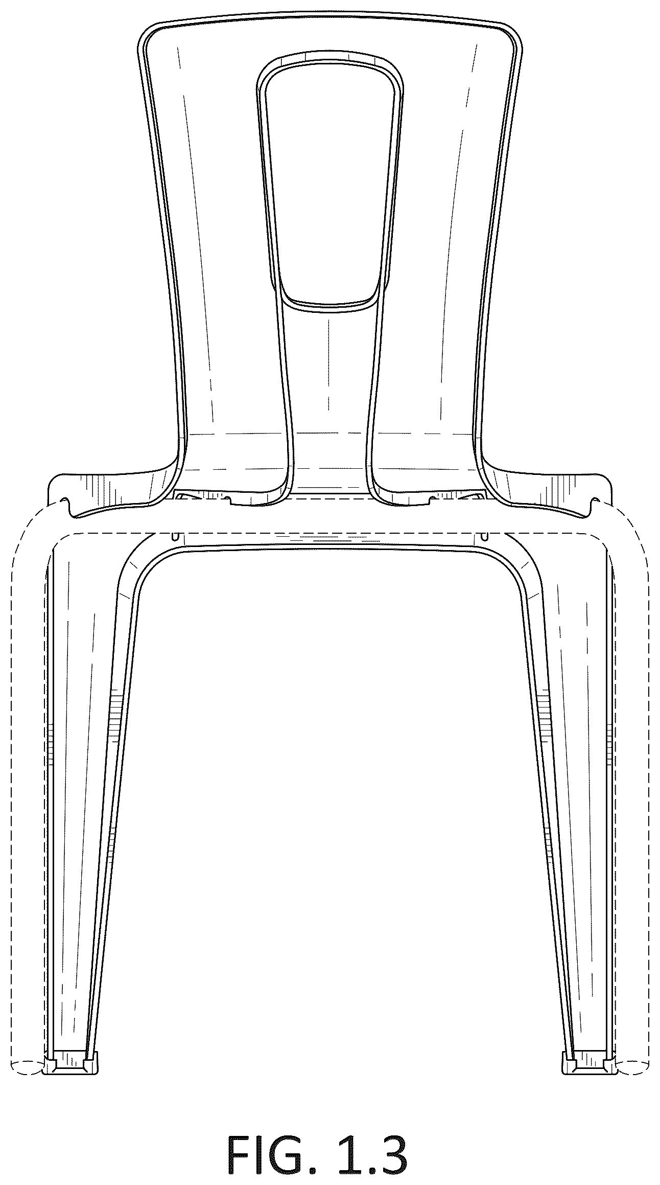 Patent USD1124694 Figure 3 – Chair