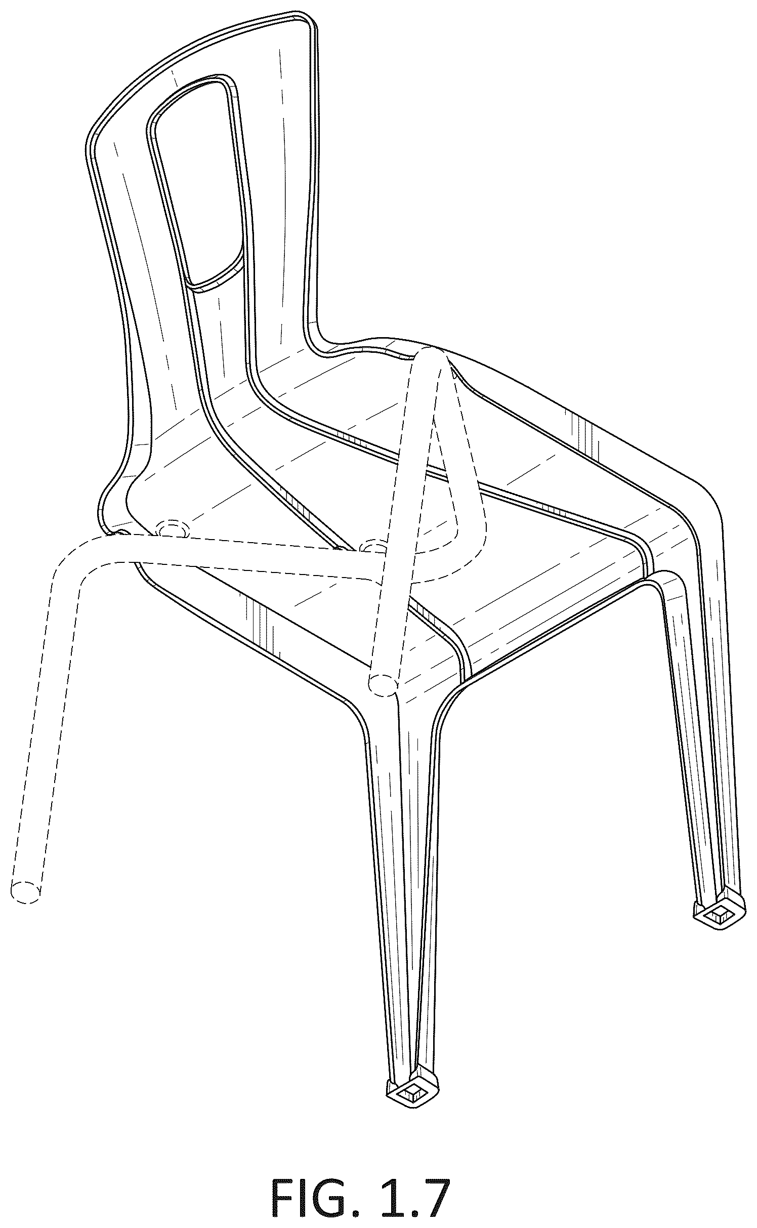 Patent USD1124694 Figure 7 – Chair