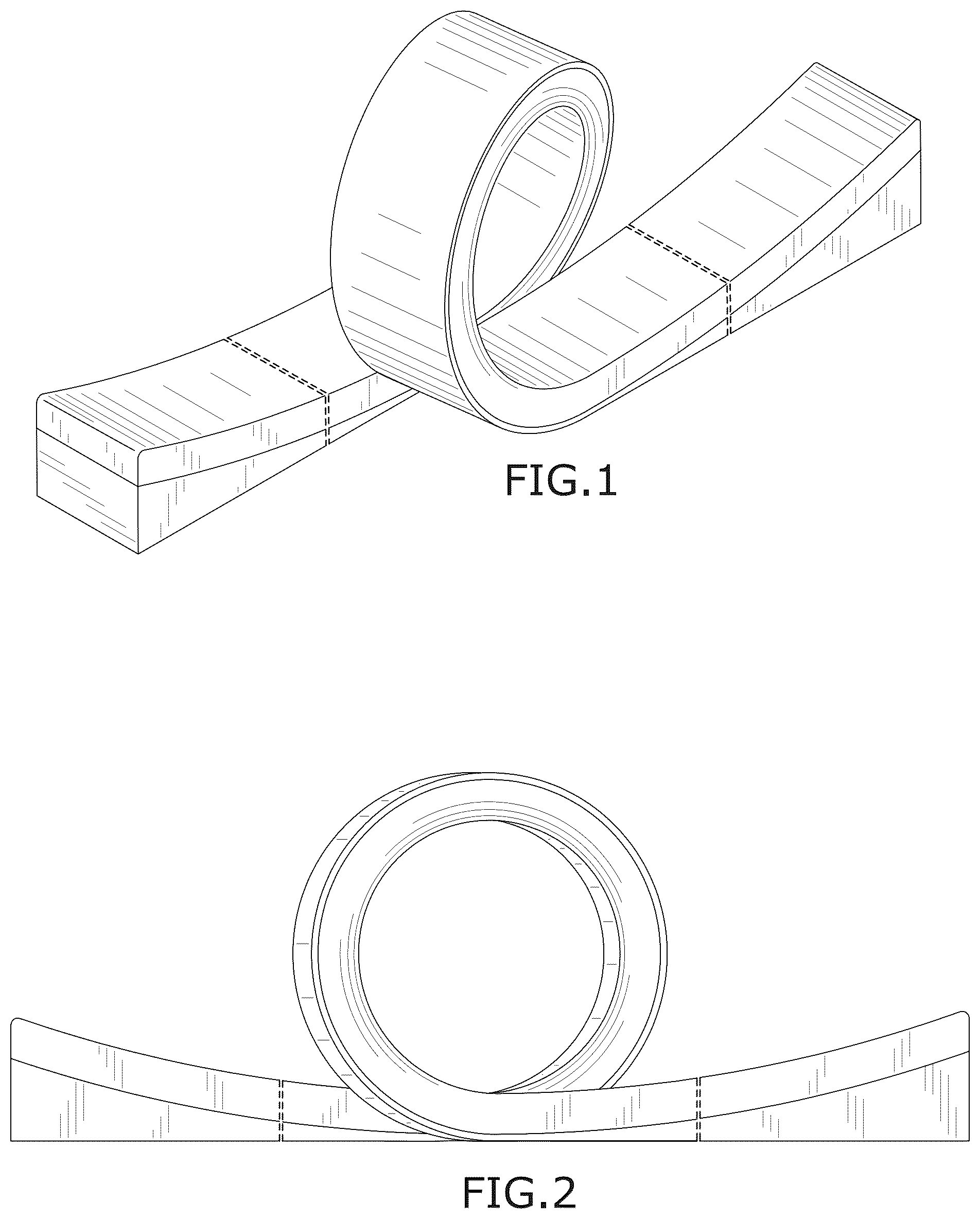 Patent USD1124695 Figure 1 – Loop-shape sofa