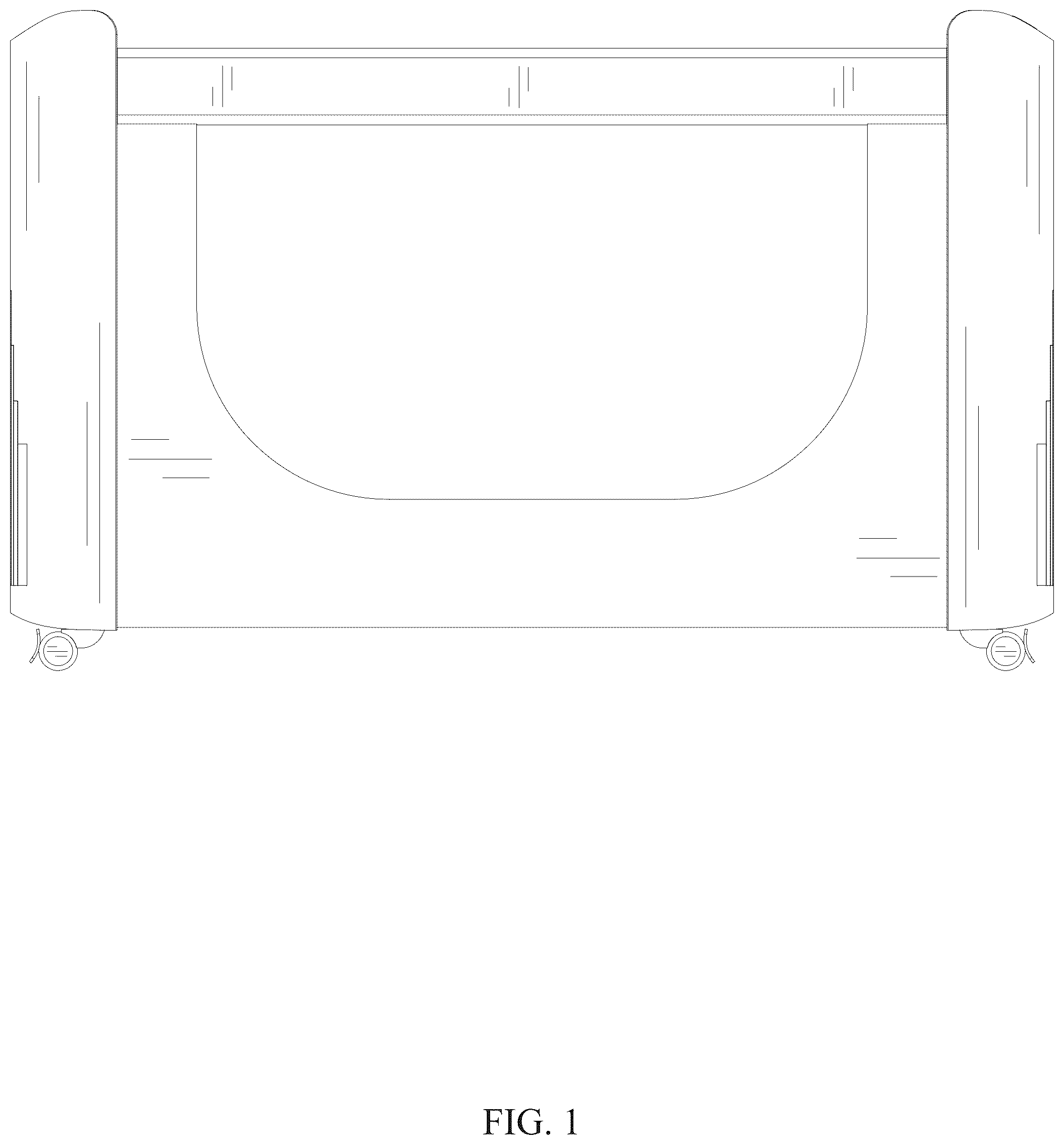 Patent USD1124697 — Baby crib — Figure 1