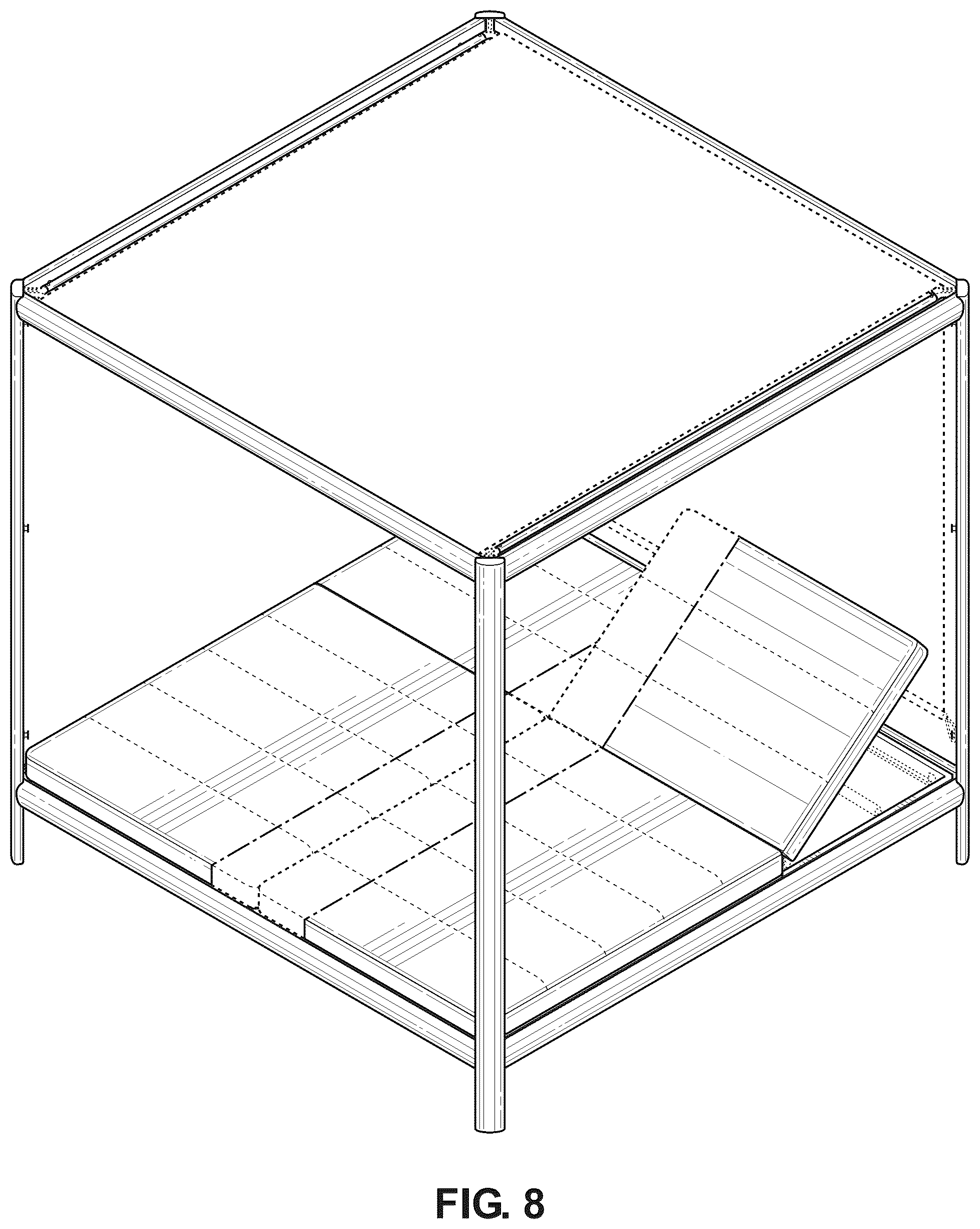 Patent USD1124699 Figure 8 – Daybed
