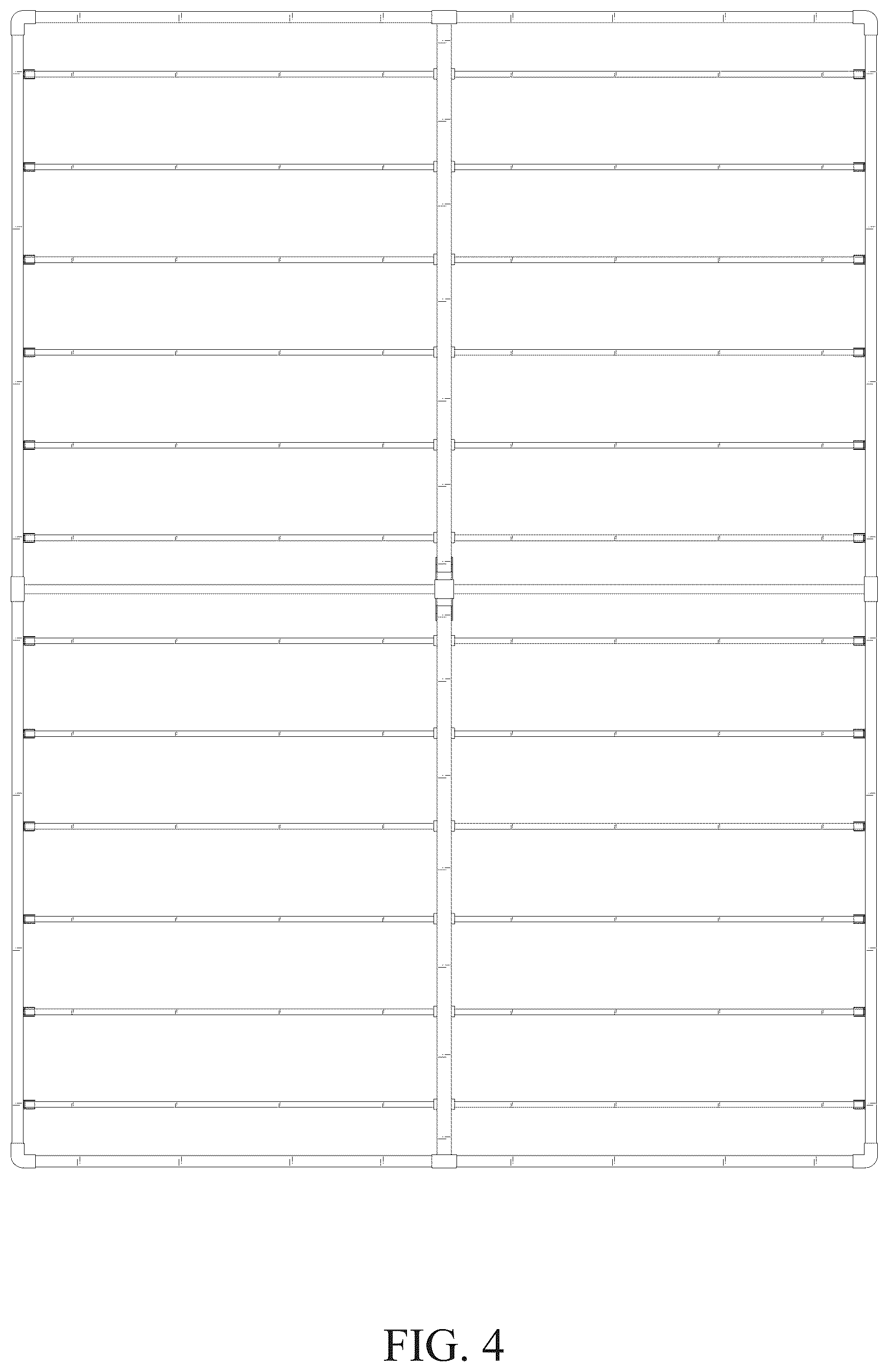 Patent USD1124700 Figure 4 – Metal bed
