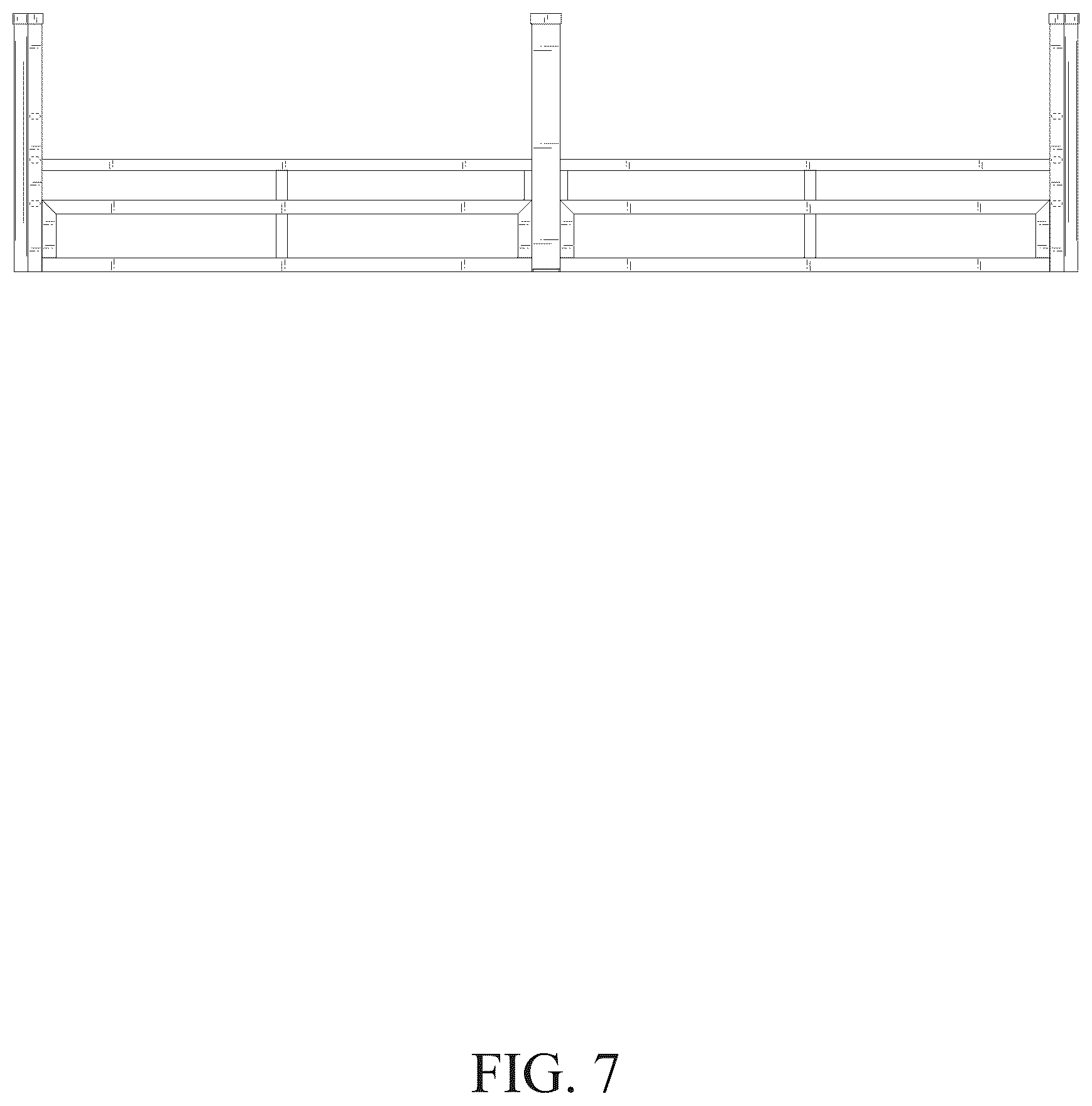 Patent USD1124700 Figure 7 – Metal bed