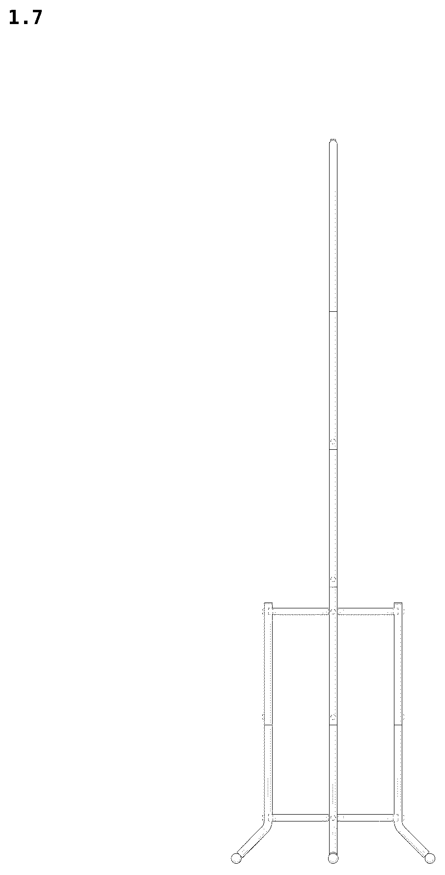 Patent USD1124701 Figure 7 – Flower stand