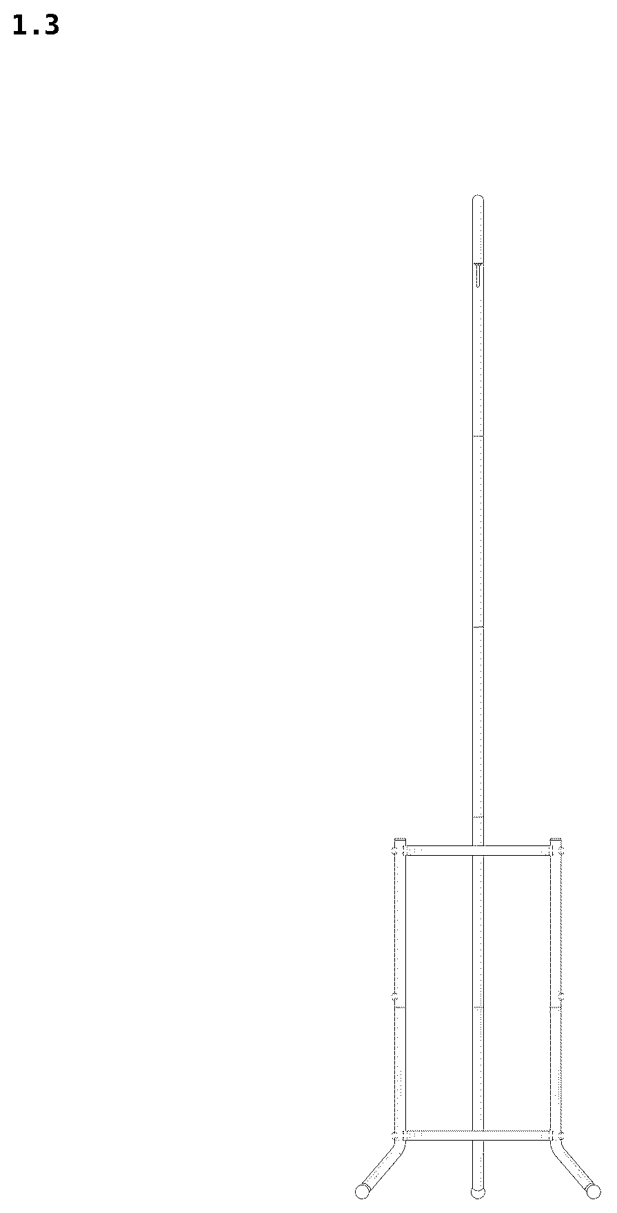 Patent USD1124702 Figure 3 – Flower stand