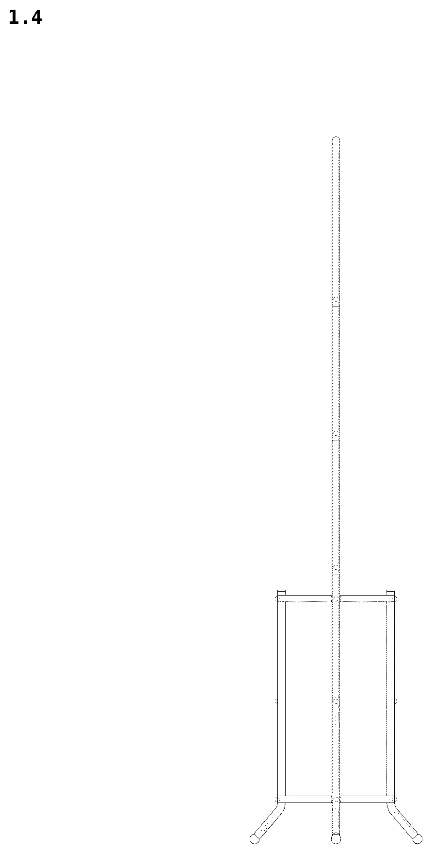 Patent USD1124702 Figure 4 – Flower stand