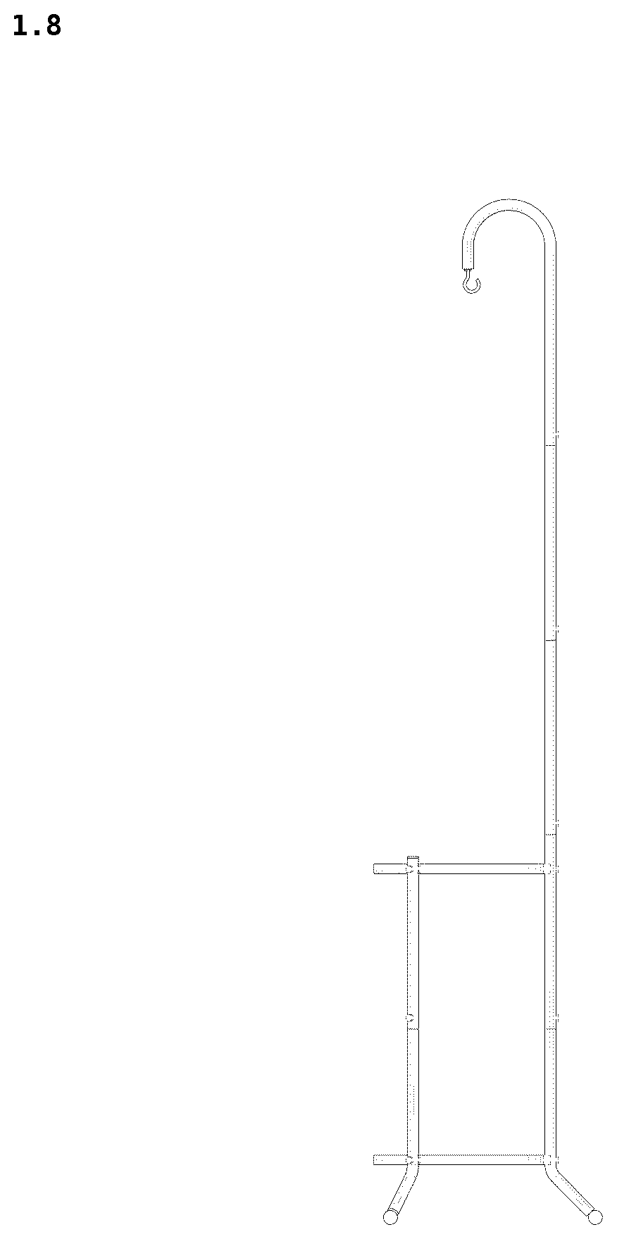 Patent USD1124702 Figure 8 – Flower stand