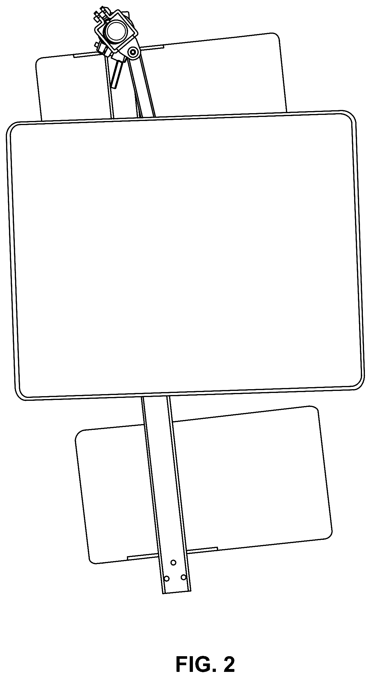 Patent USD1124703 Figure 2 – Swivel tray