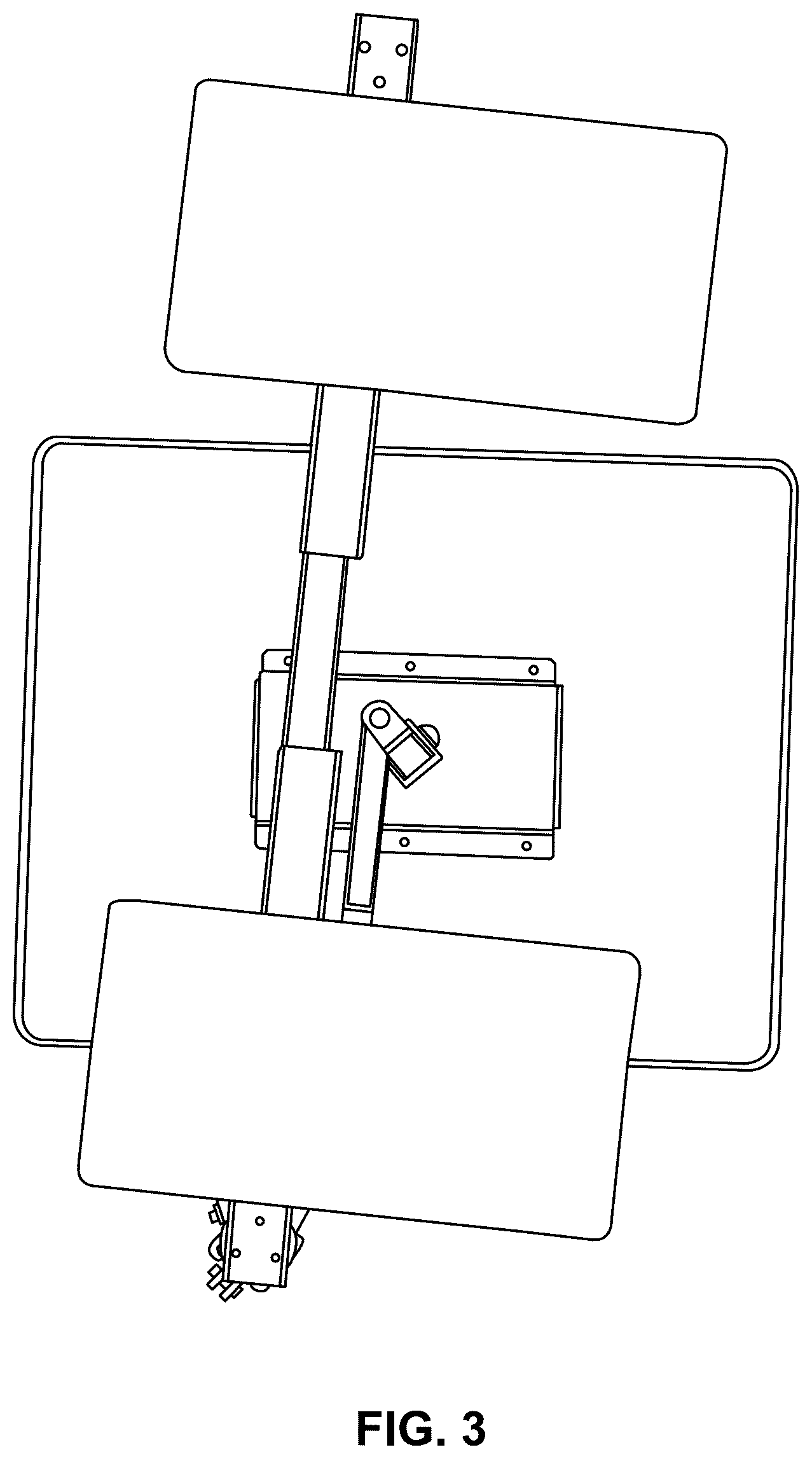 Patent USD1124703 Figure 3 – Swivel tray
