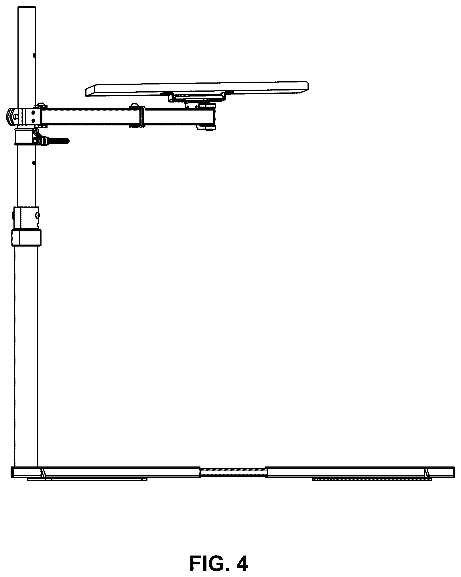 Patent USD1124703 Figure 4 – Swivel tray