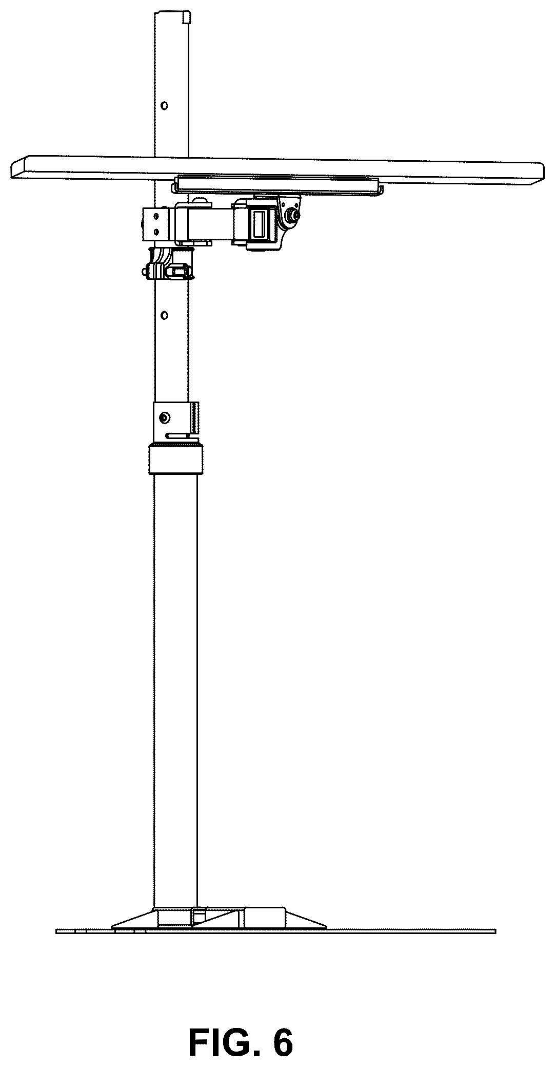 Patent USD1124703 Figure 6 – Swivel tray