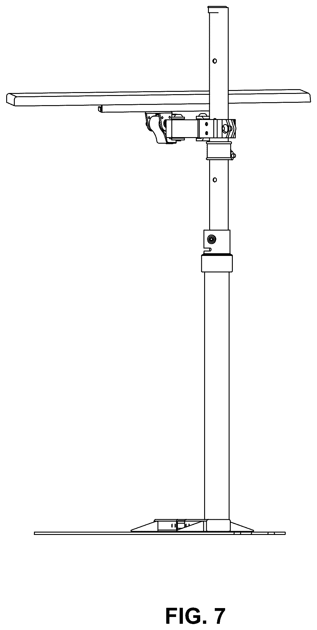 Patent USD1124703 Figure 7 – Swivel tray