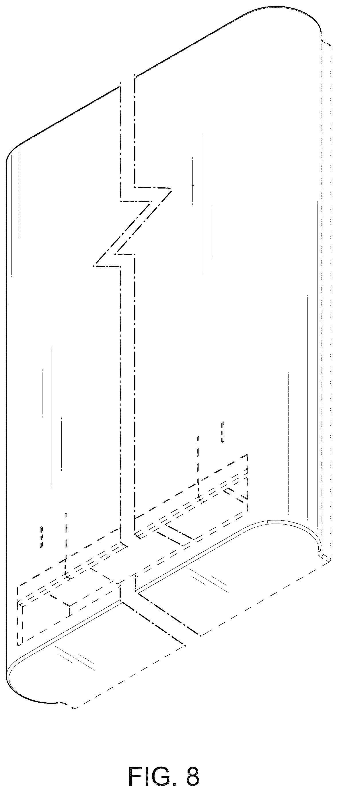 Patent USD1124704 Figure 7 – Hygiene product dispenser
