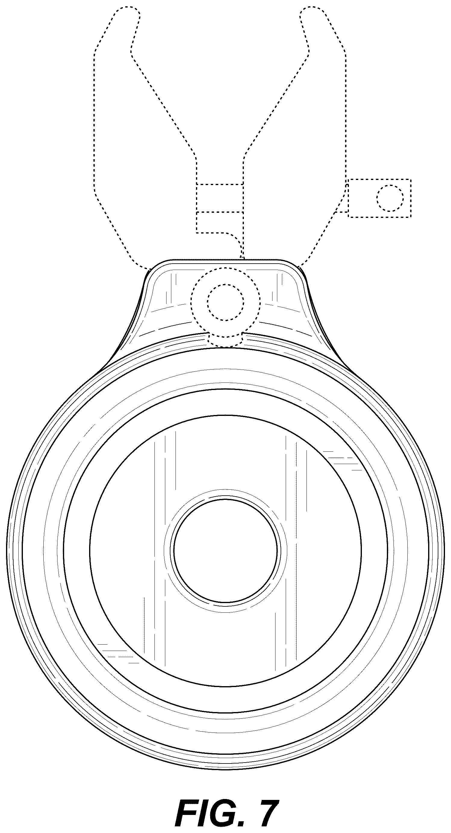 Patent USD1124705 Figure 7 – Container holder