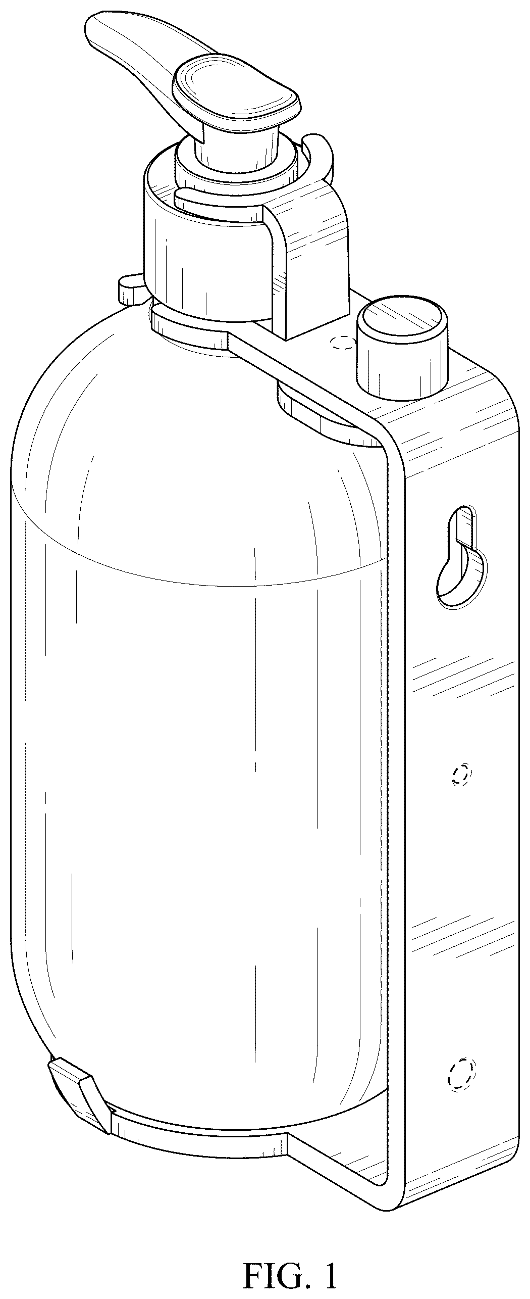 Patent USD1124706 Figure 1 – Wall mounted soap dispenser