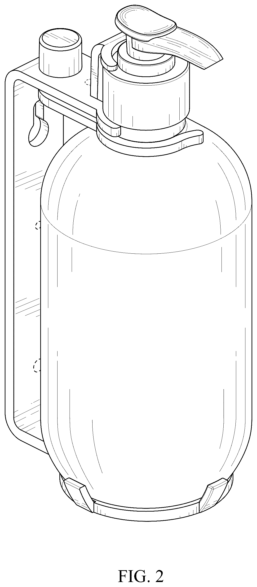 Patent USD1124706 Figure 2 – Wall mounted soap dispenser