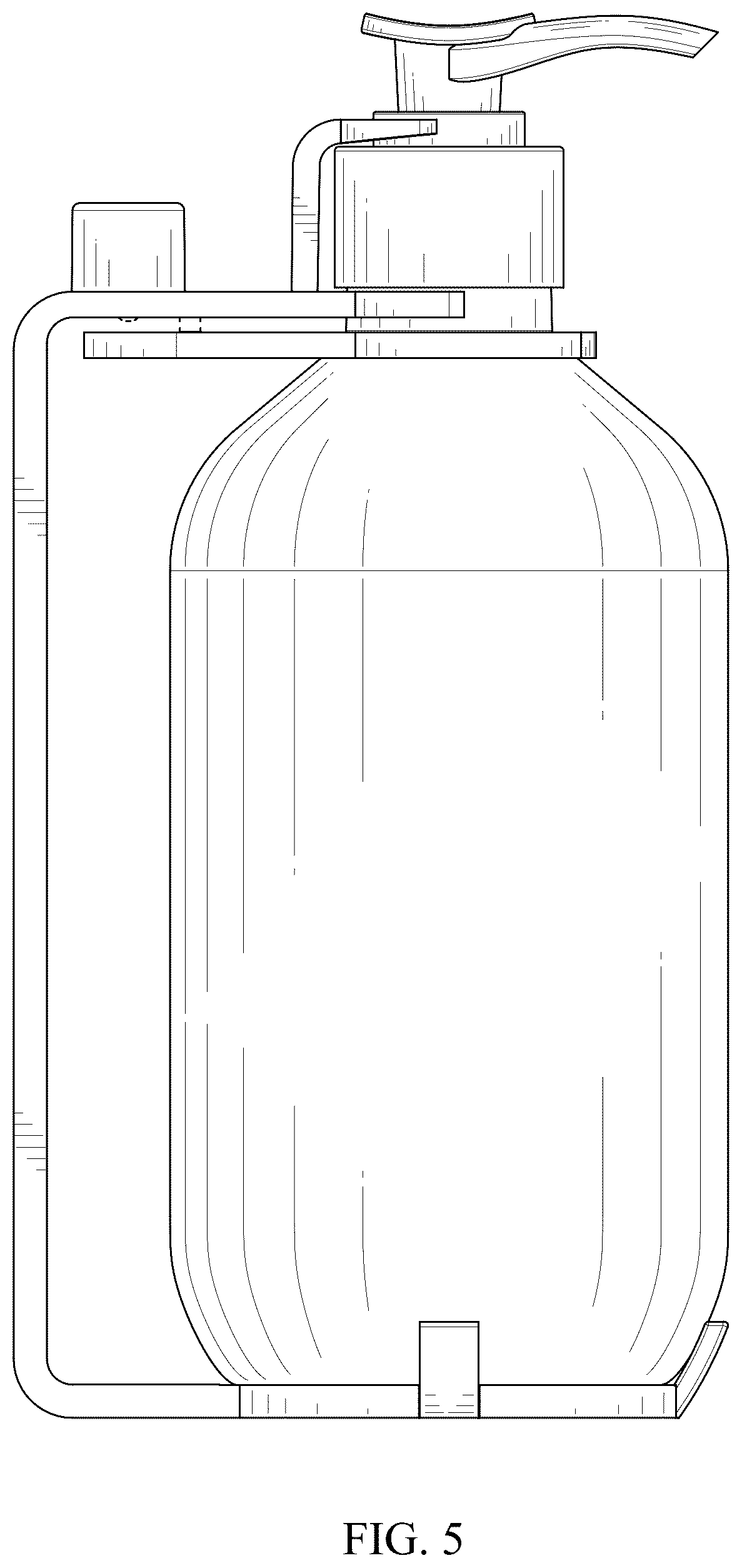 Patent USD1124706 Figure 5 – Wall mounted soap dispenser