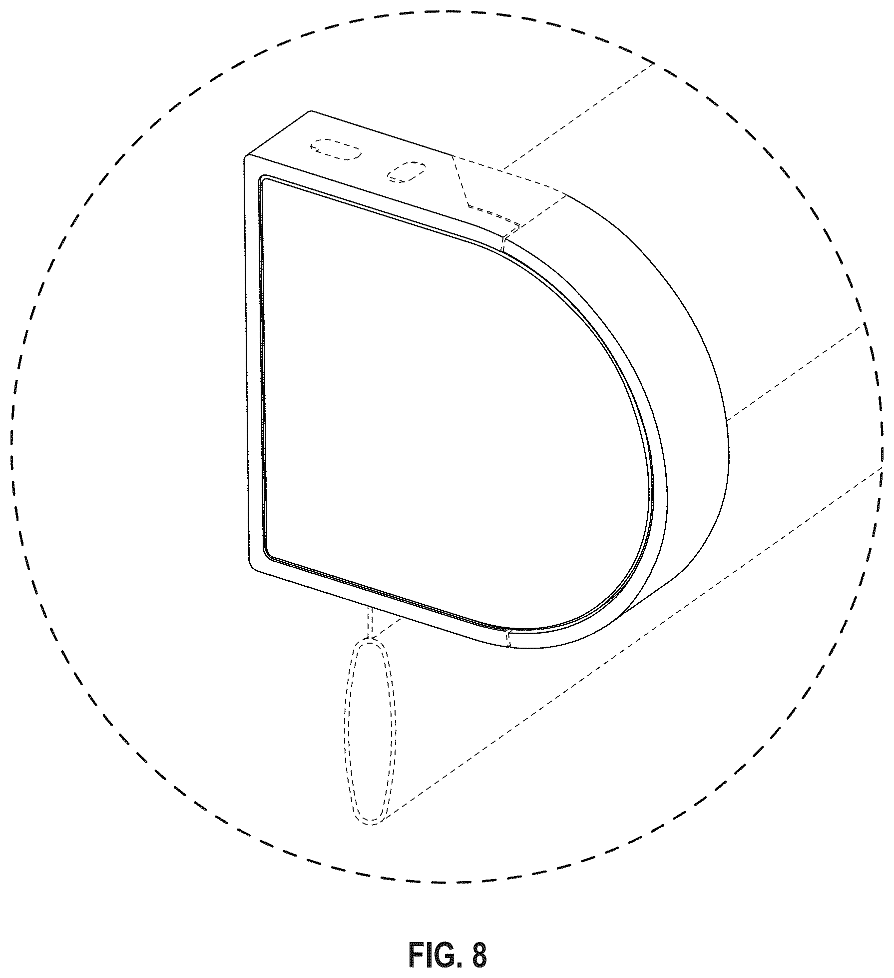 Patent USD1124708 Figure 5 – Bracket set for a window treatment