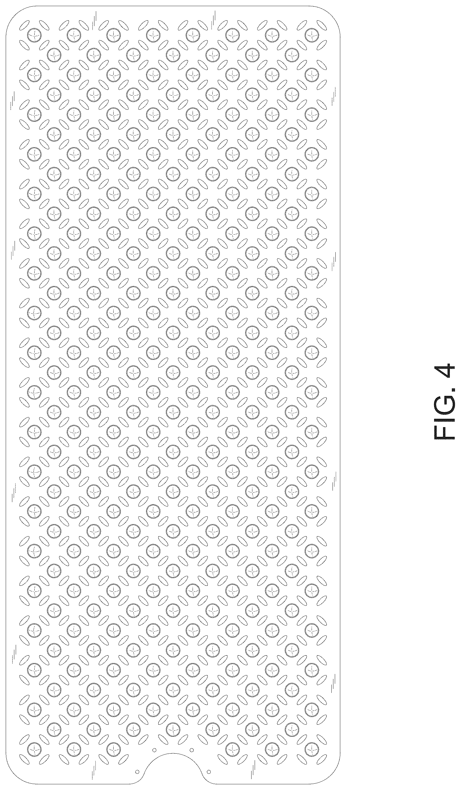 Patent USD1124710 Figure 4 – Long hollow non-slip mat