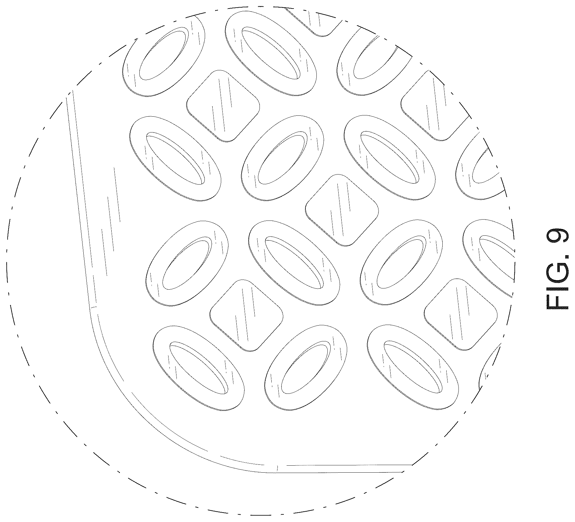Patent USD1124710 Figure 9 – Long hollow non-slip mat