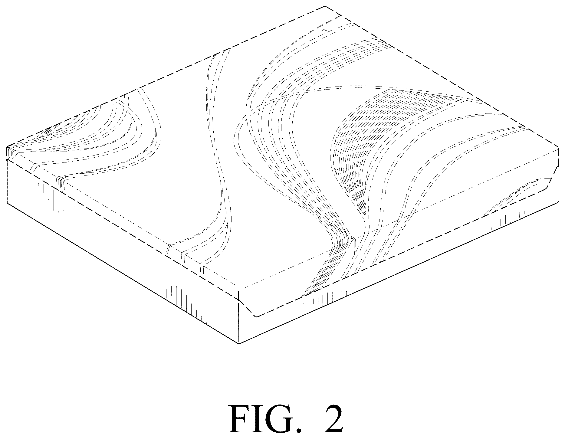 Patent USD1124711 Figure 2 – Mattress cover including an inner panel