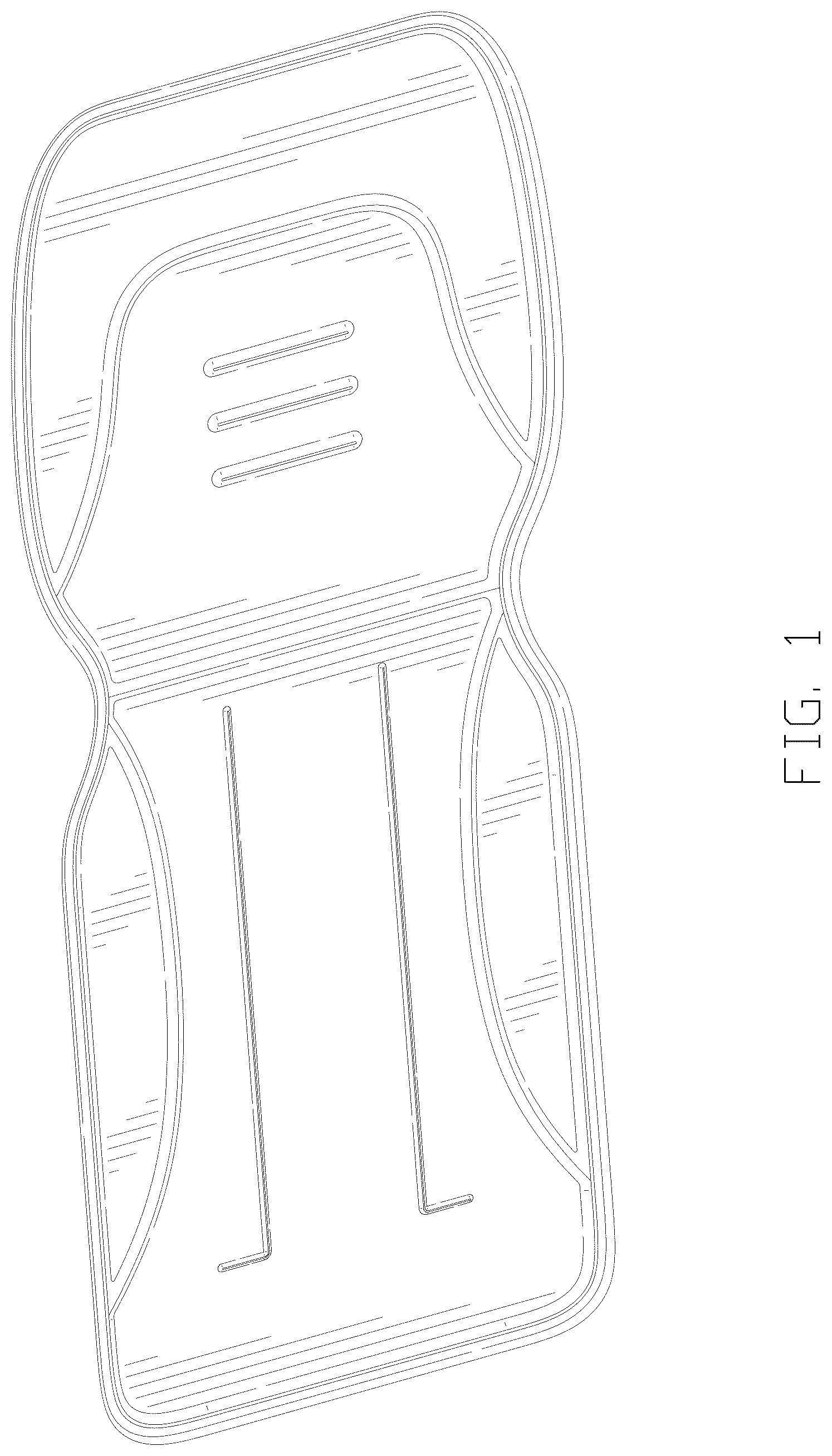 Patent USD1124712 Figure 1 – Baby cushion
