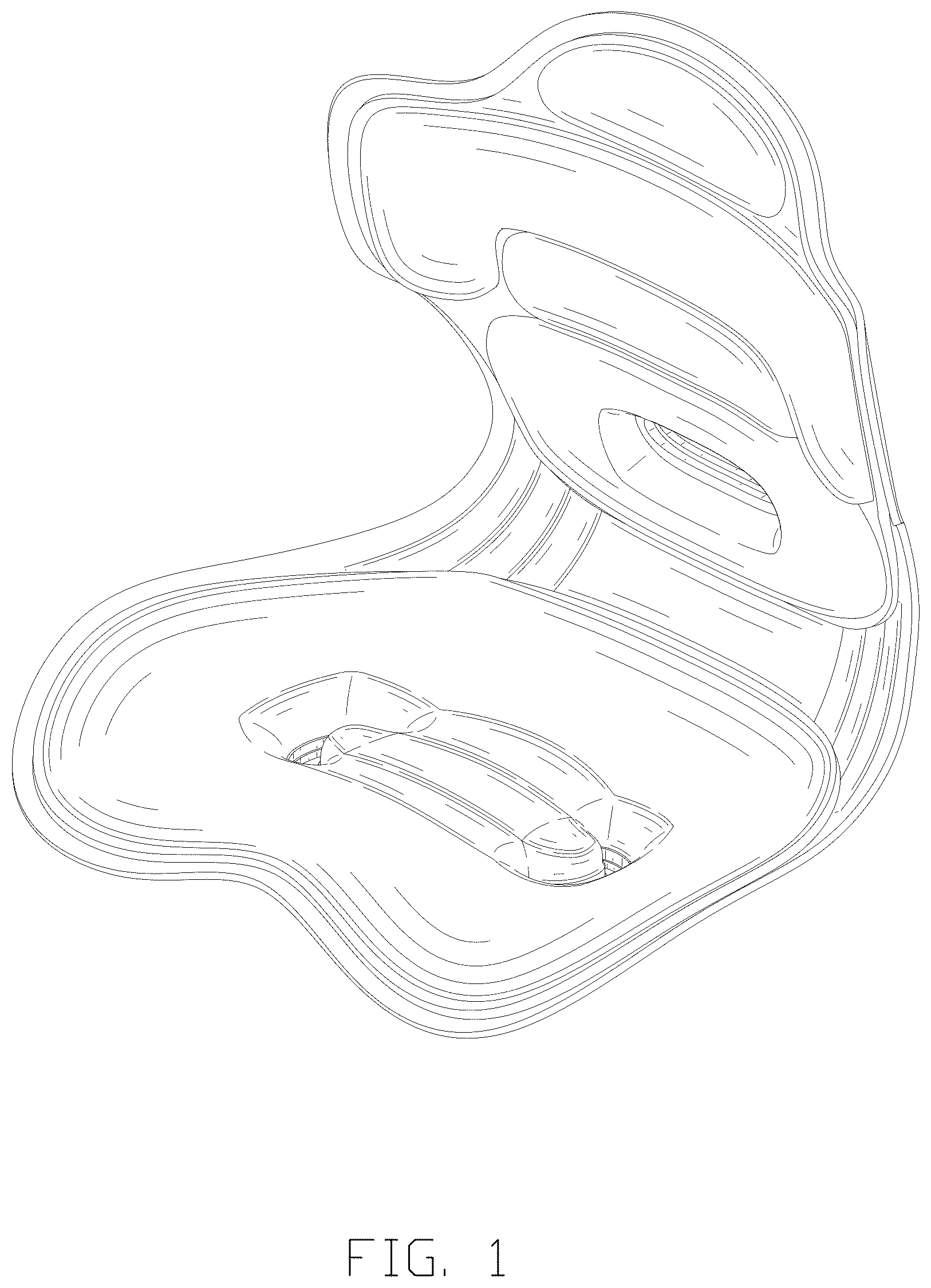 Patent USD1124714 — Lumbar support cushion — Figure 1