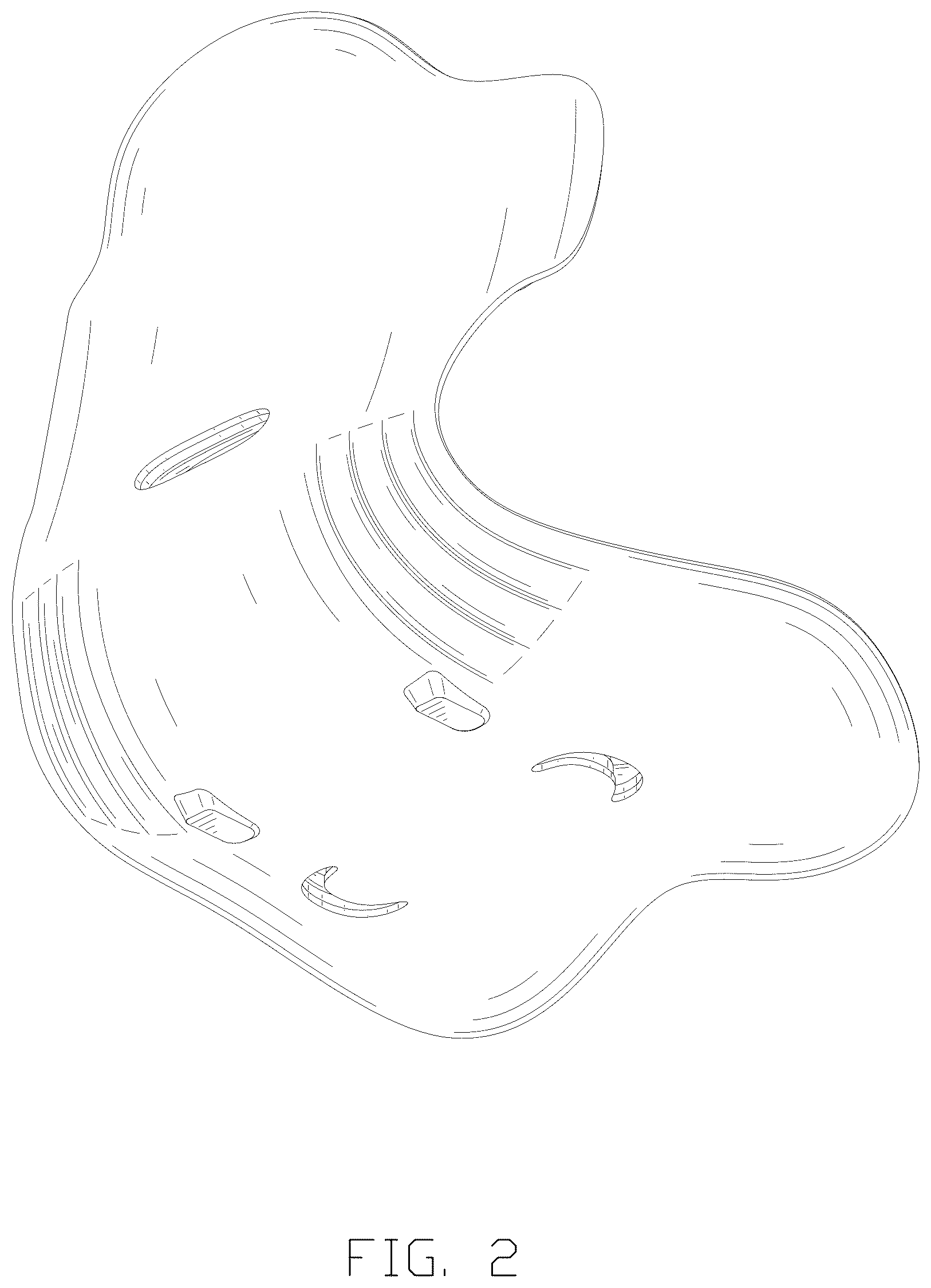 Patent USD1124714 Figure 2 – Lumbar support cushion