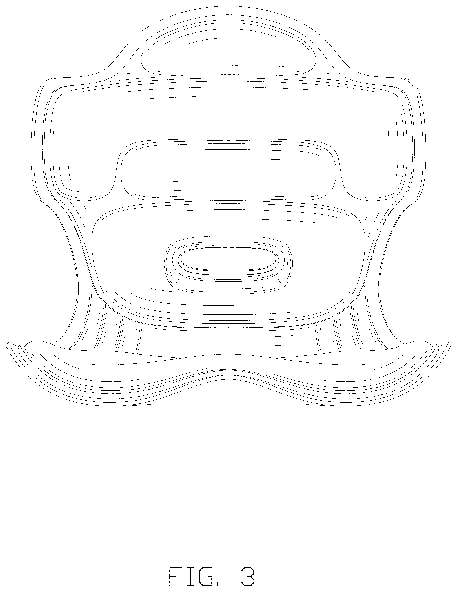 Patent USD1124714 Figure 3 – Lumbar support cushion
