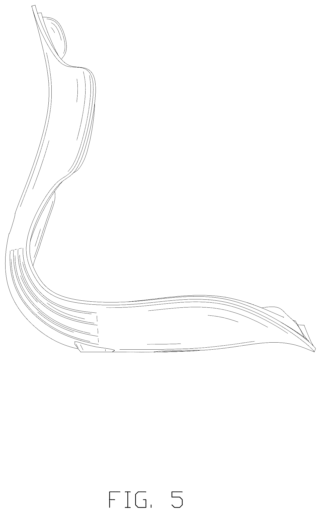 Patent USD1124714 Figure 5 – Lumbar support cushion