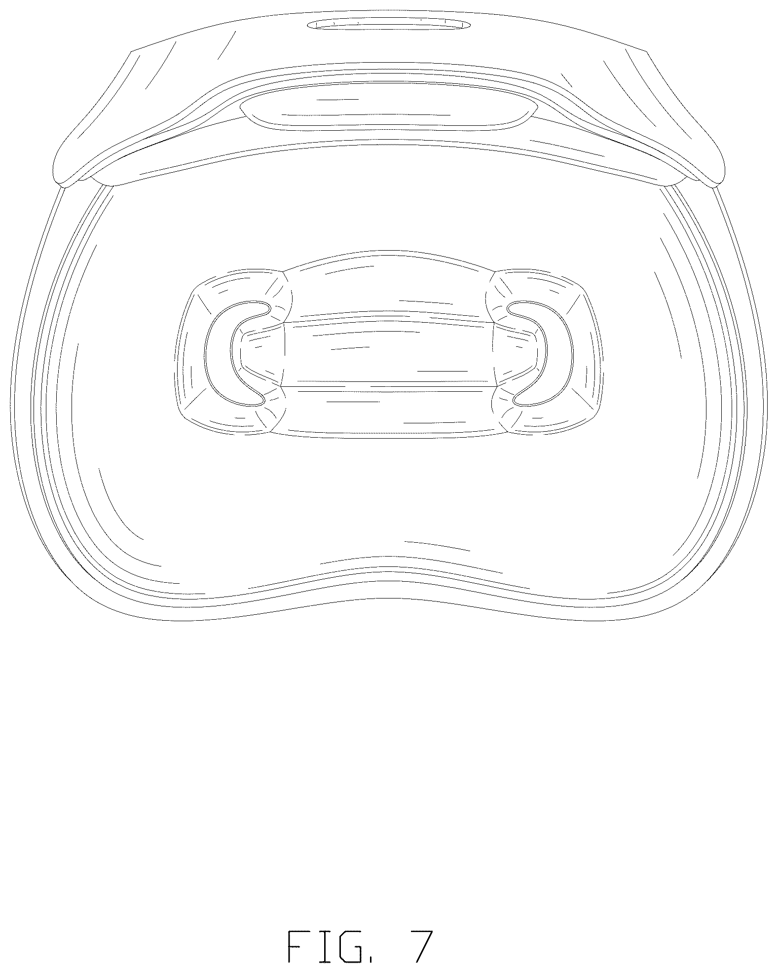 Patent USD1124714 Figure 7 – Lumbar support cushion