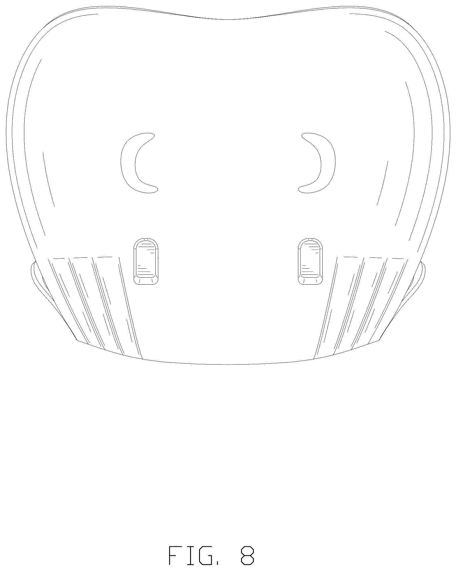 Patent USD1124714 Figure 8 – Lumbar support cushion