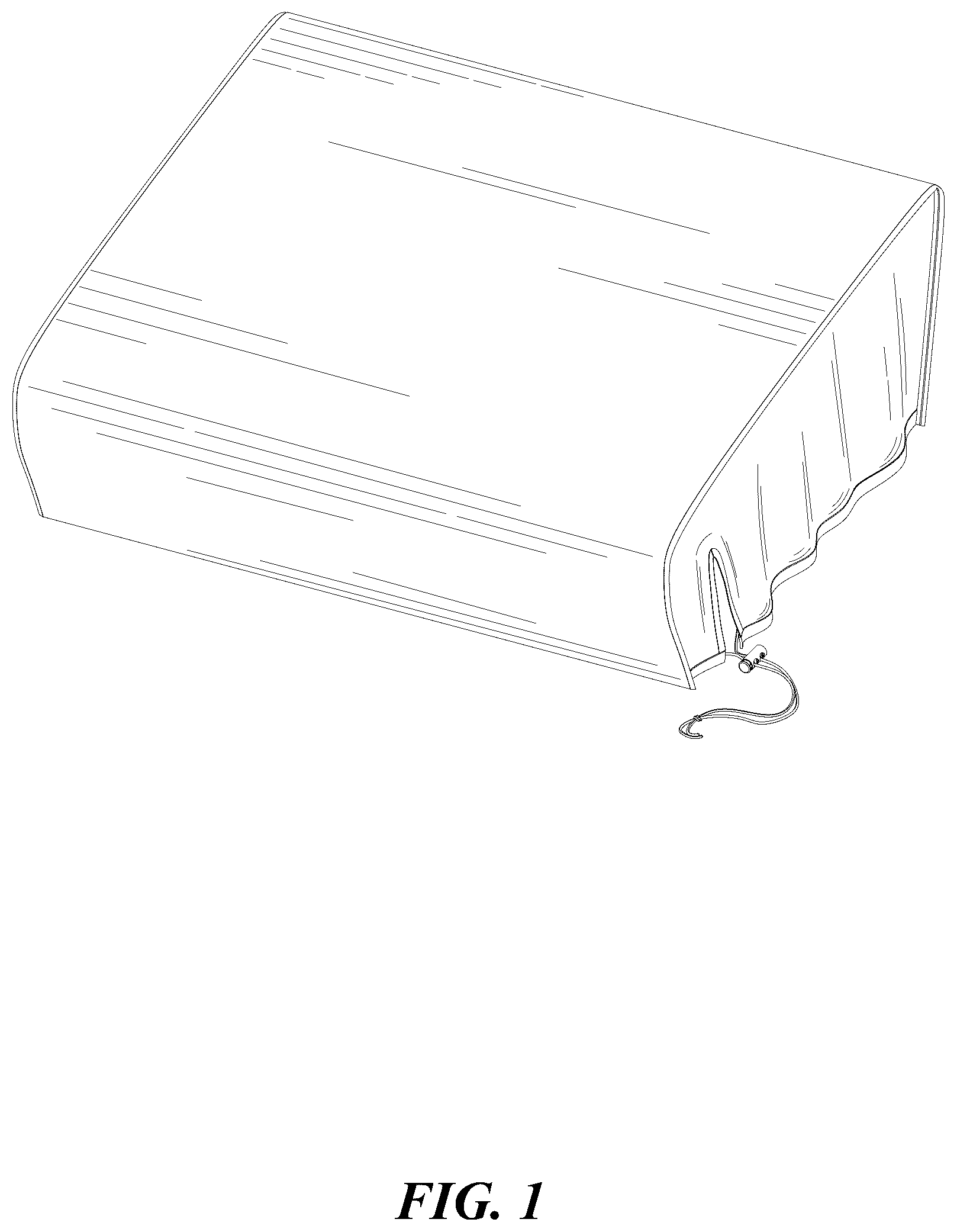 Patent USD1124715 Figure 1 – Grill cover