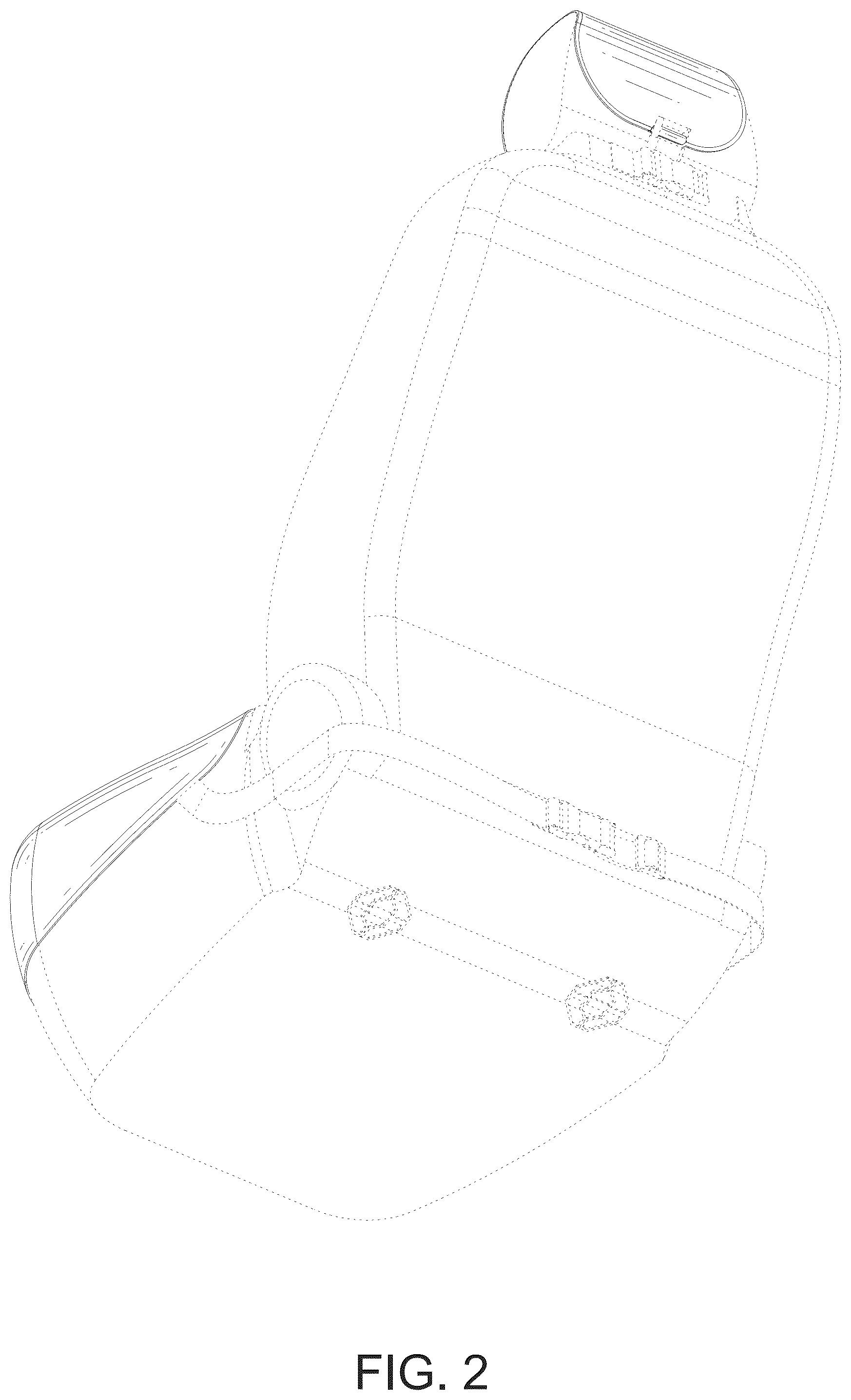 Patent USD1124717 Figure 2 – Car seat cover