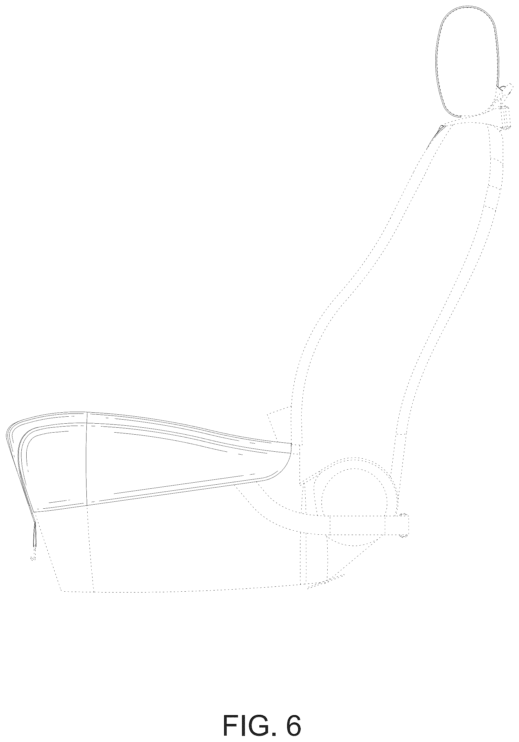 Patent USD1124717 Figure 6 – Car seat cover