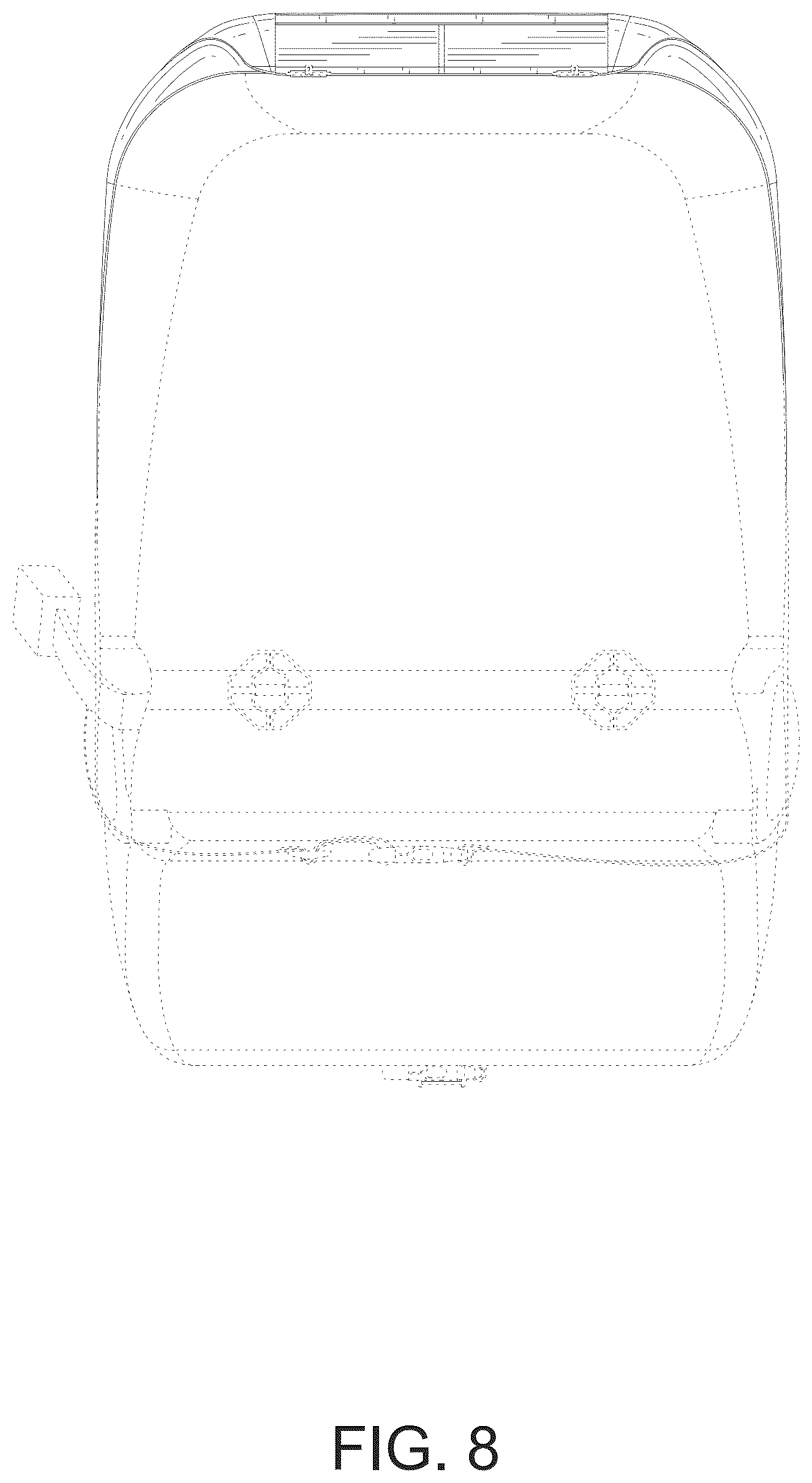 Patent USD1124717 Figure 8 – Car seat cover