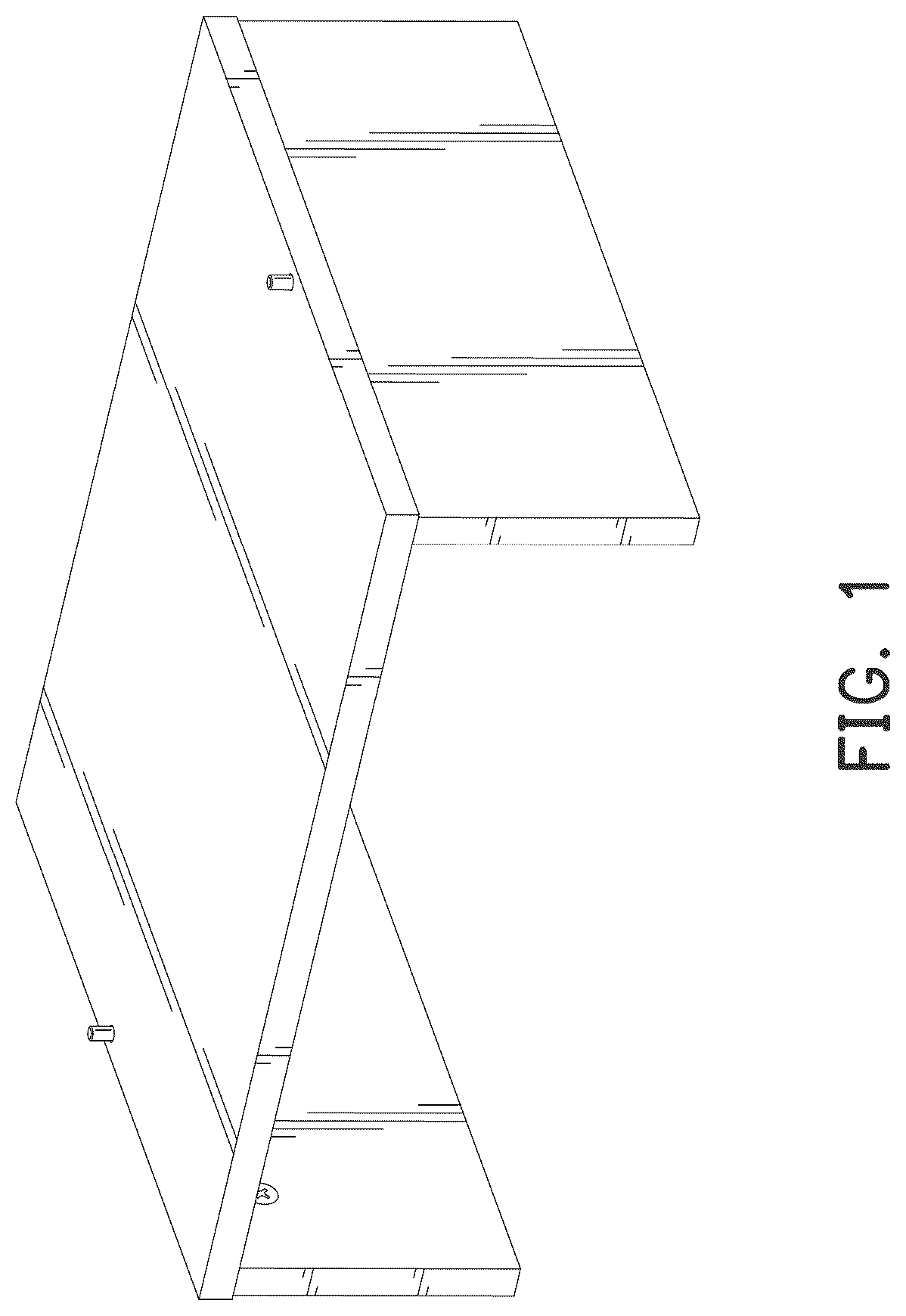 Patent USD1124718 Figure 1 – Desk riser