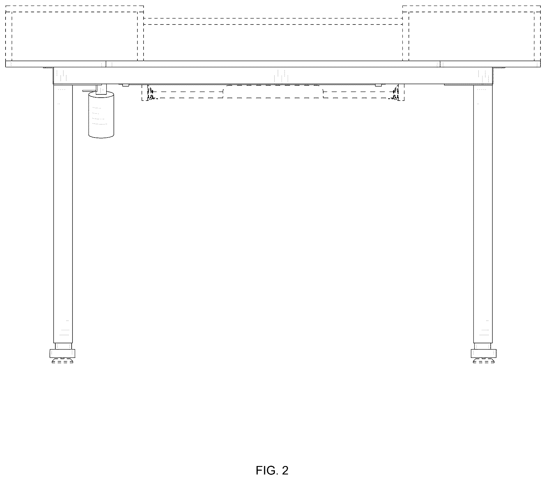Patent USD1124720 Figure 2 – Height-adjustable desk